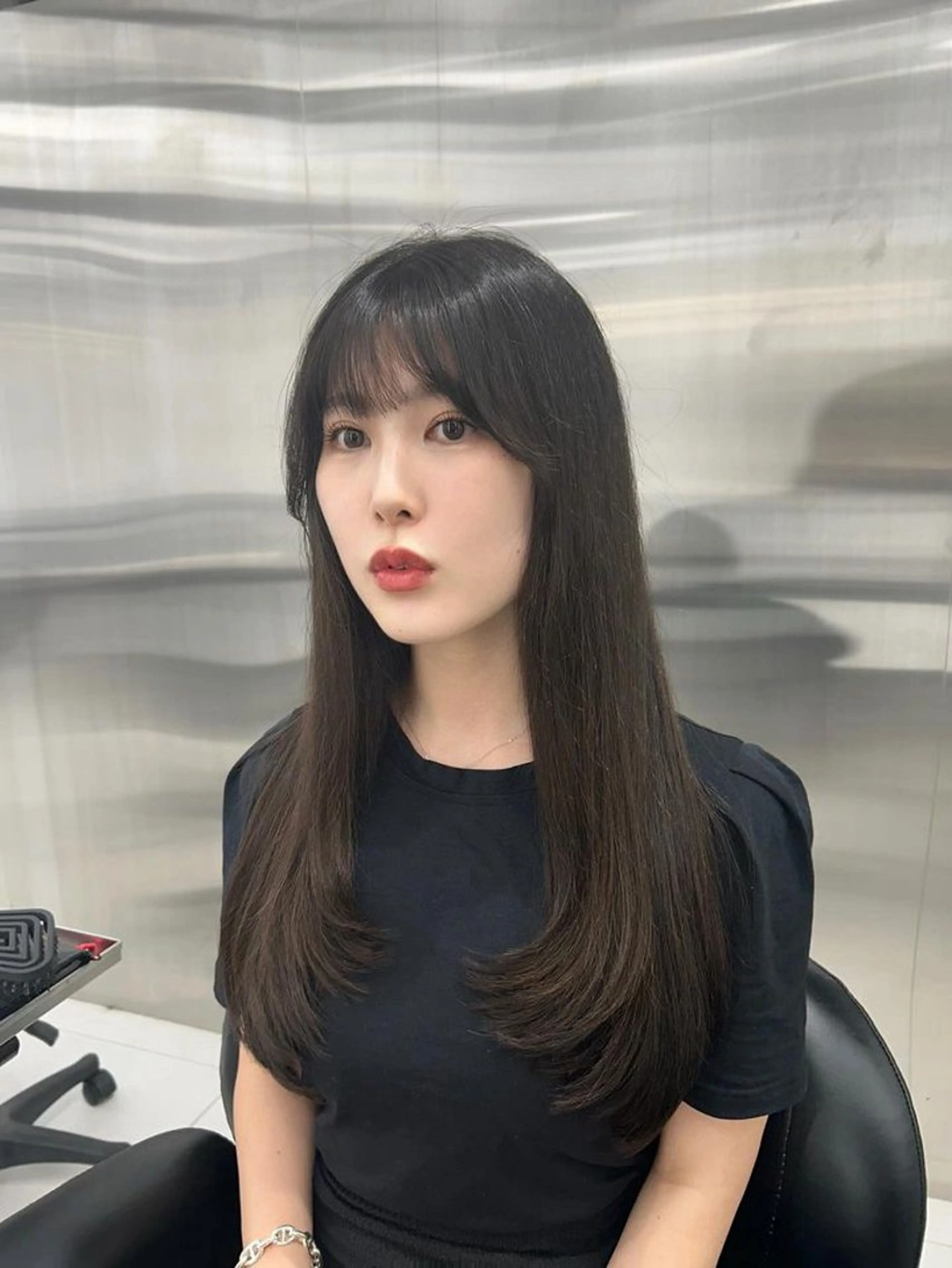 ロング 韓国ヘア AYUMIのヘアスタイル