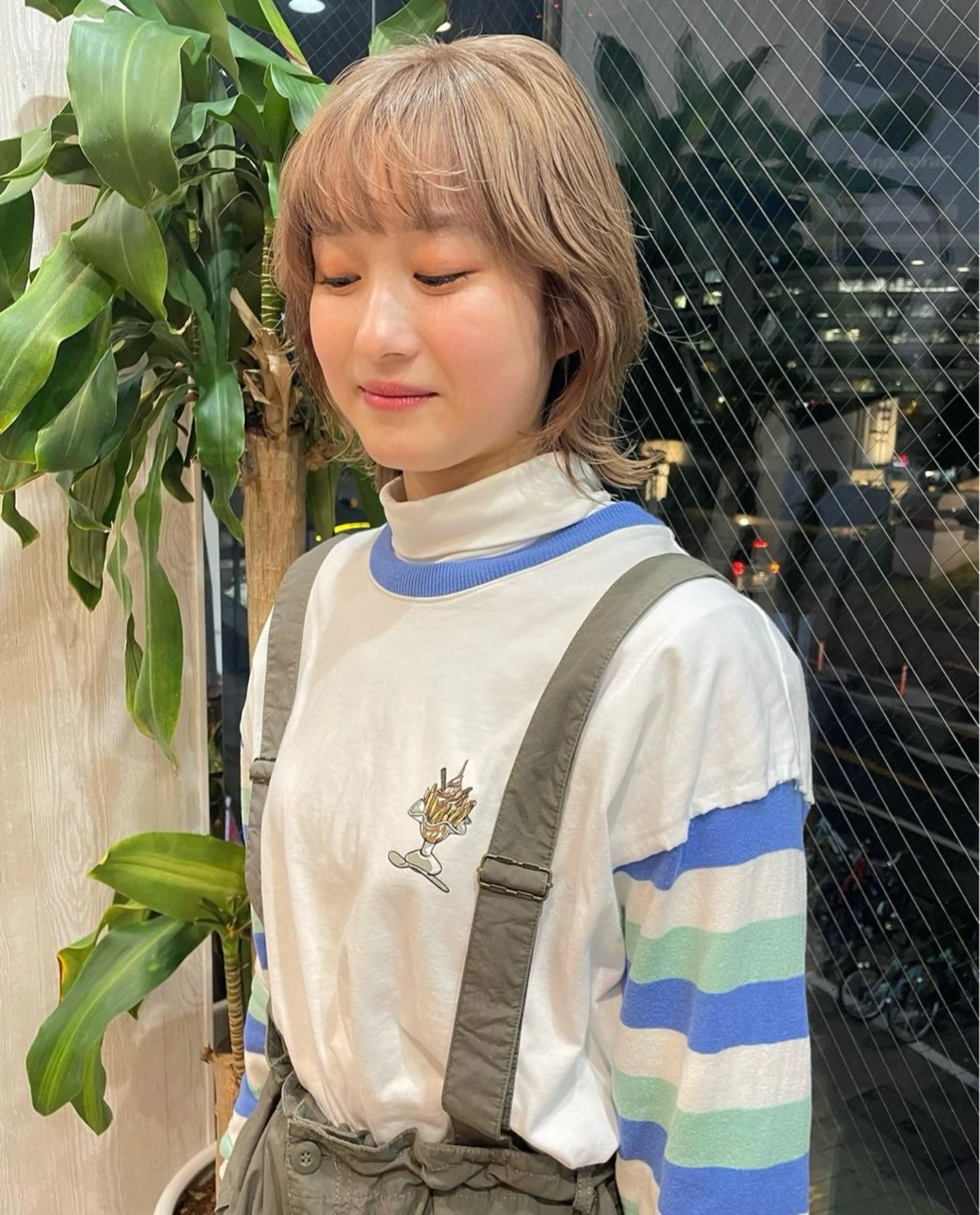 ショート カラー ヘアカラー トリートメント カットモデル/ ハイトーン/ゆうあのヘアスタイル