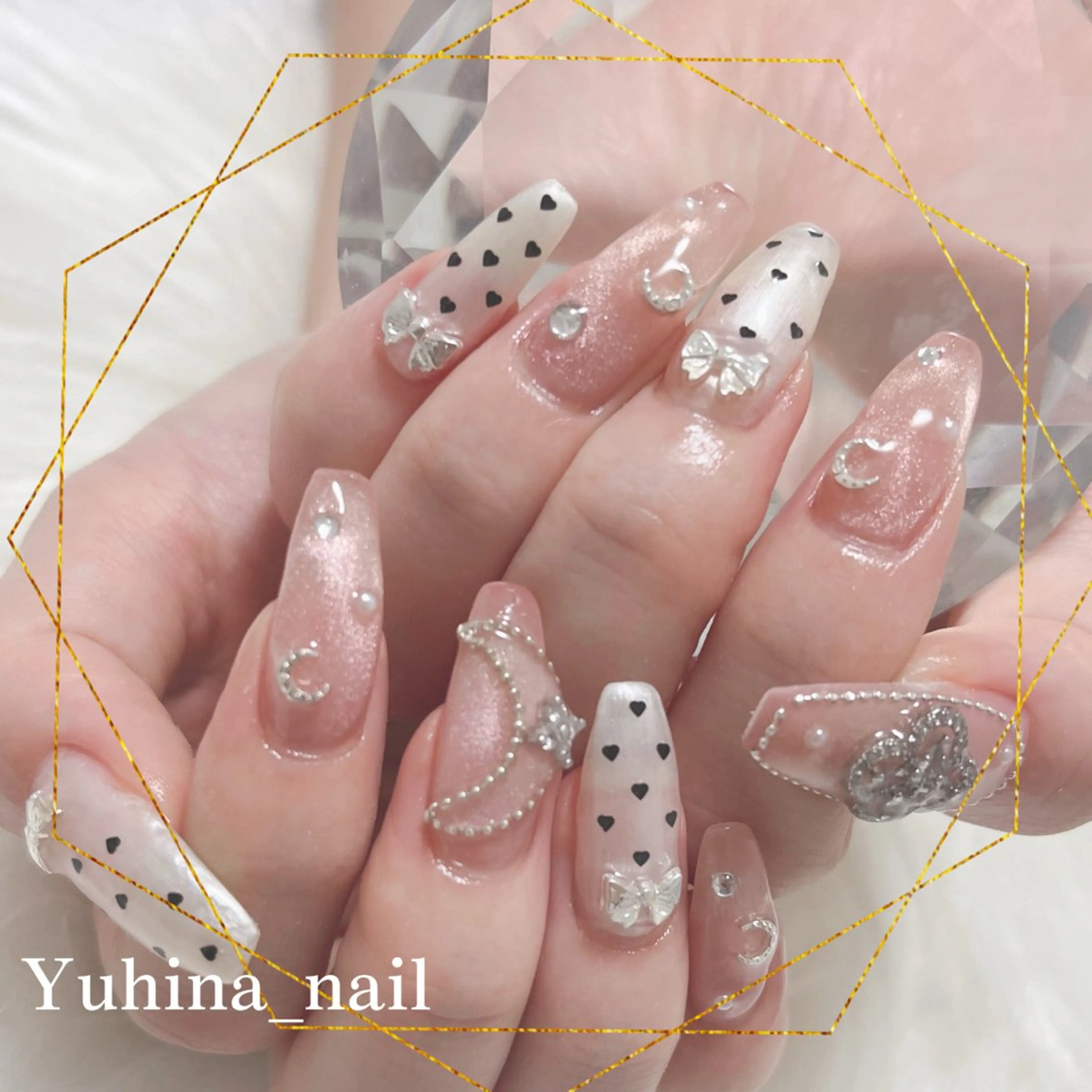 ネイル Yuhina _nail‪ෆ‪.*のネイルデザイン