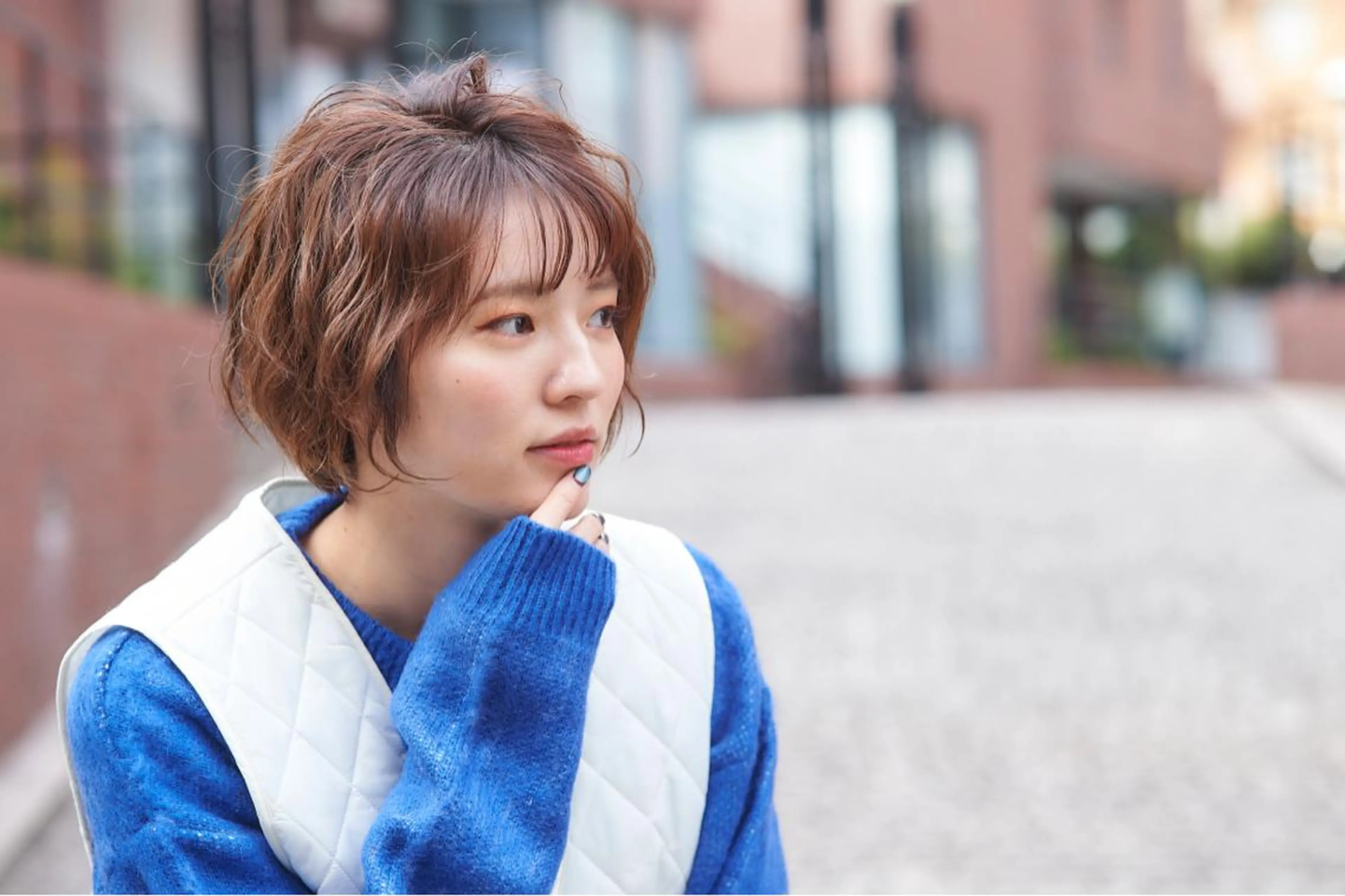 ショート カラー カット トリートメント ヘッドスパ オリーブ/グレージュ 💐🤍理保のヘアスタイル