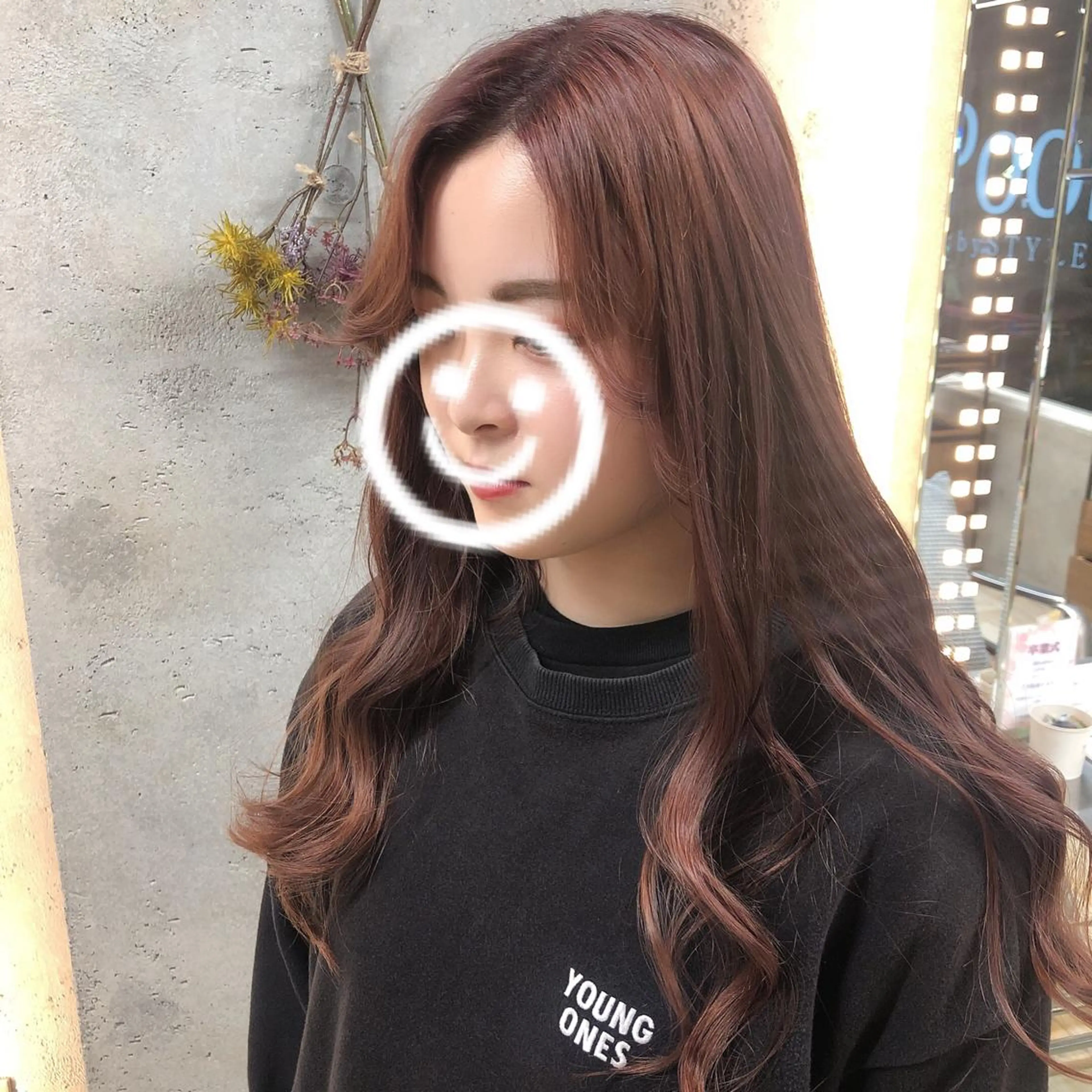 ロング カラー ベージュカラー ピンクカラー ピンクベージュ wakana 【ブリーチカラー】のヘアスタイル