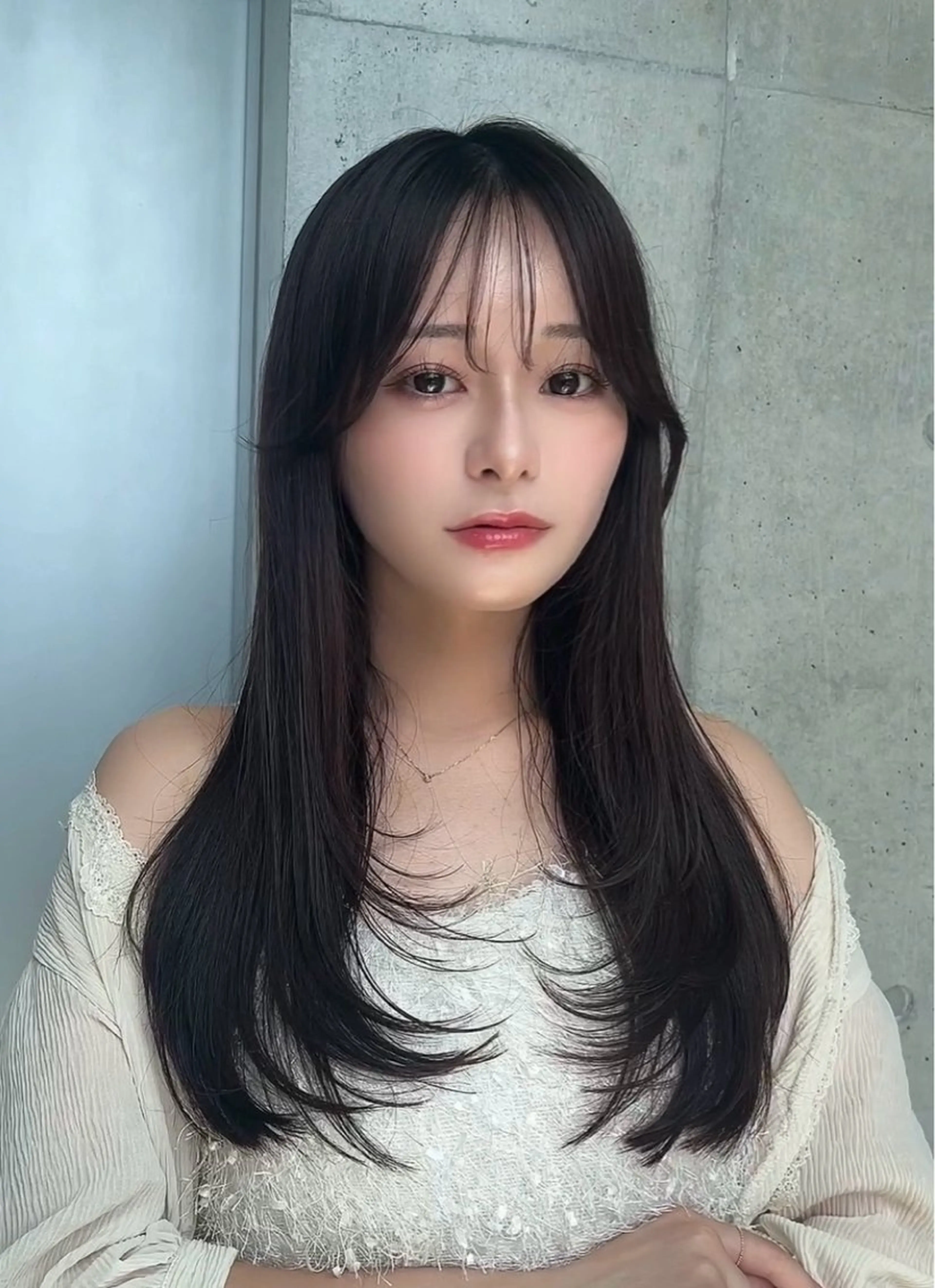 ロング カラー カット ヘアカラー トリートメント 🌫️大人韓国ヘア 🌫️naoyaのヘアスタイル