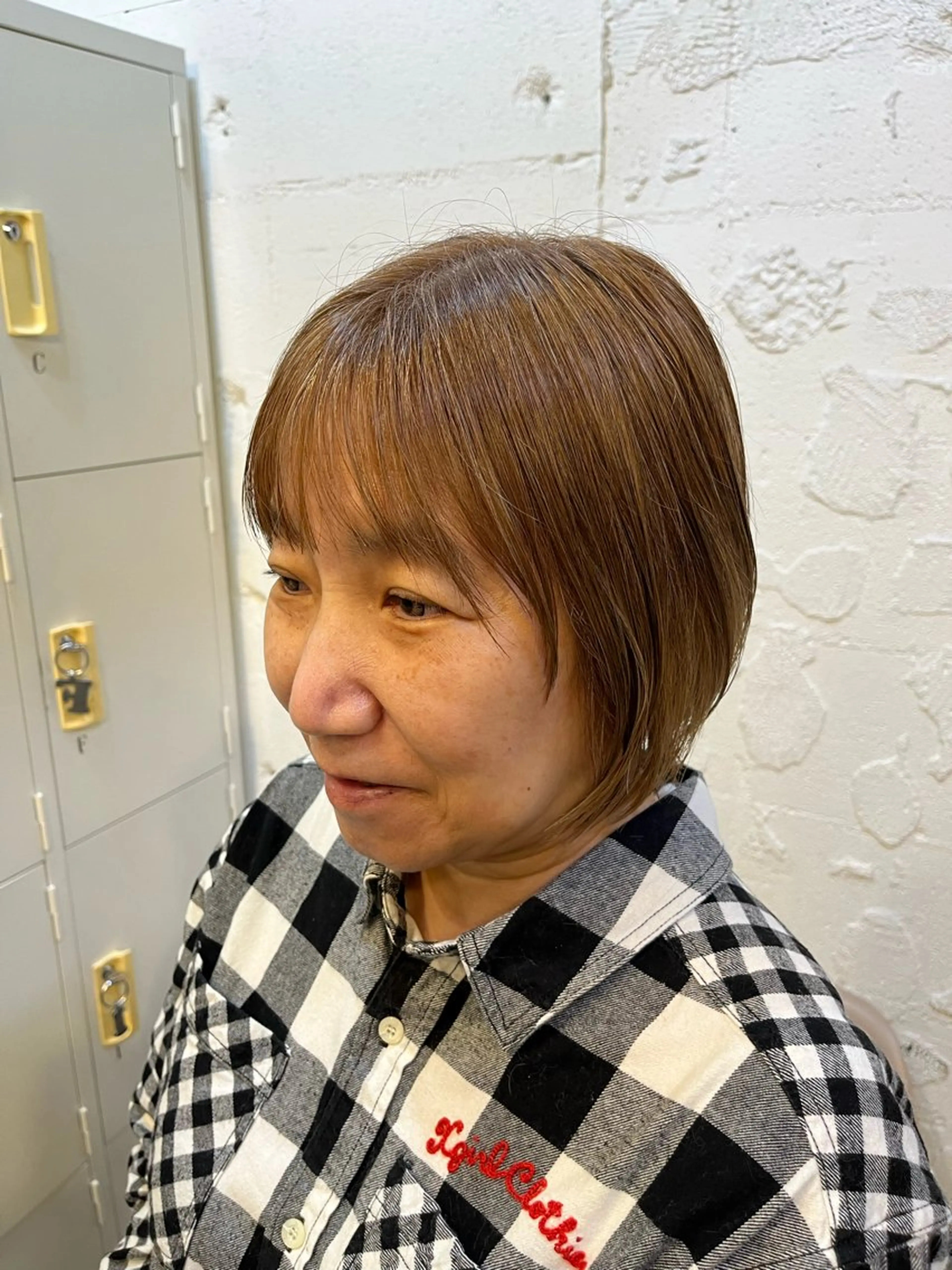 ショート 傷ませないカラー・ ボブ・リクト💥のヘアスタイル