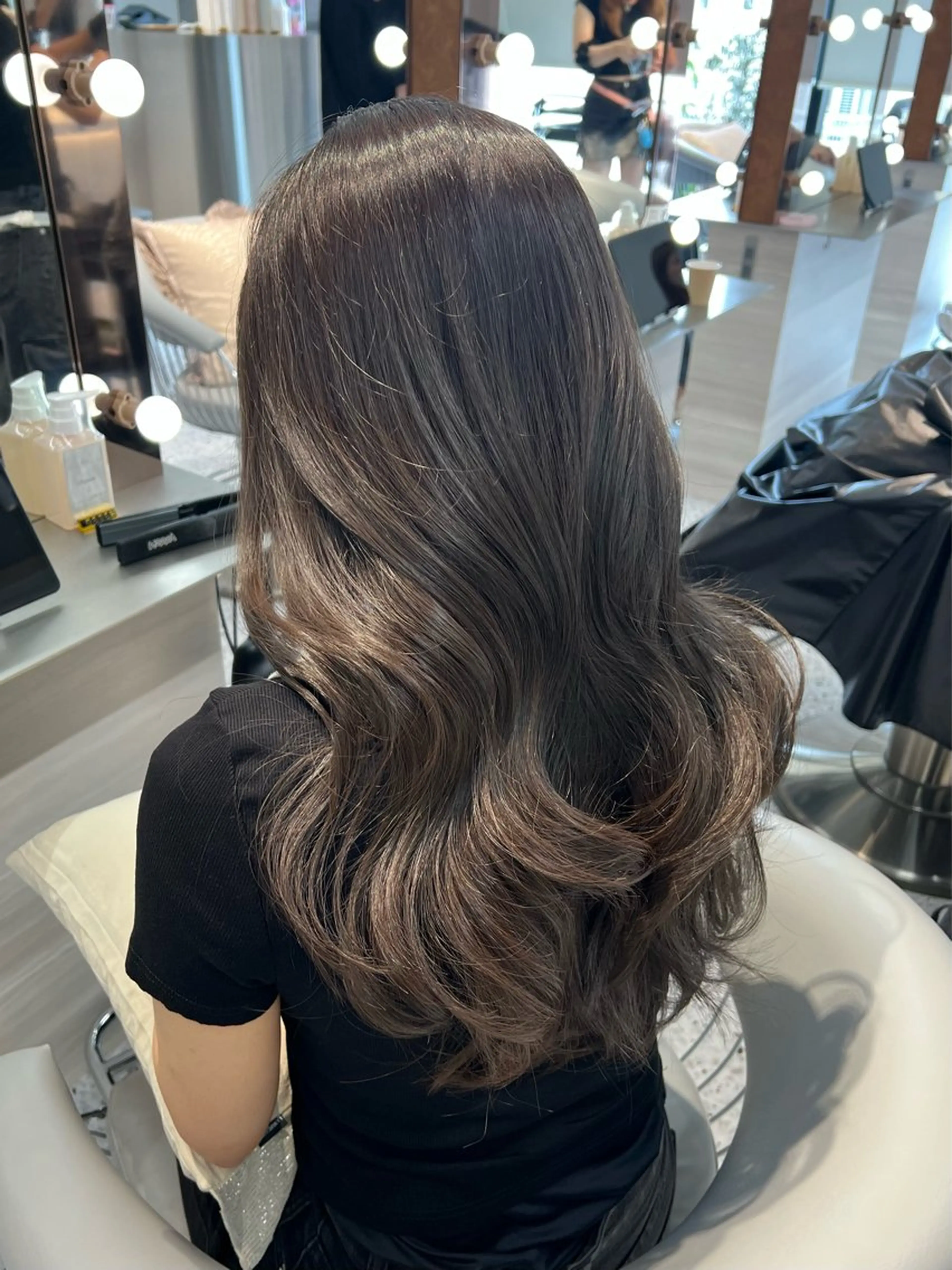 ロング カット ヘアカラー トリートメント 地毛風縮毛矯正 ☘️松井　傑のヘアスタイル