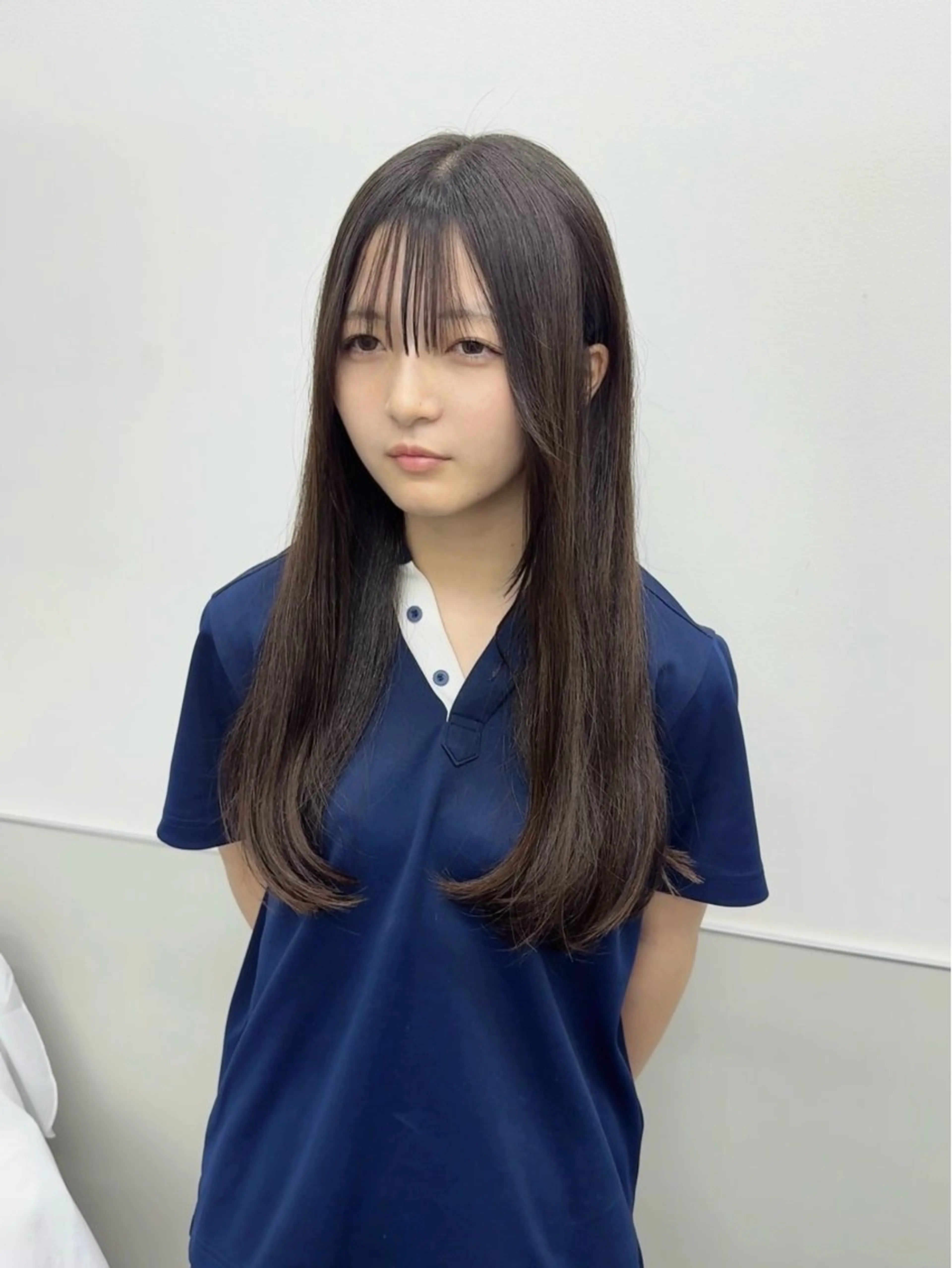 ロング 韓国風ヘア レイヤーカット トリートメント ワンホンヘア カット 縮毛矯正 トリートメント GO TODAY シェアサロン 町田店所属・韓国ヘア🇰🇷 スズキのヘアスタイル