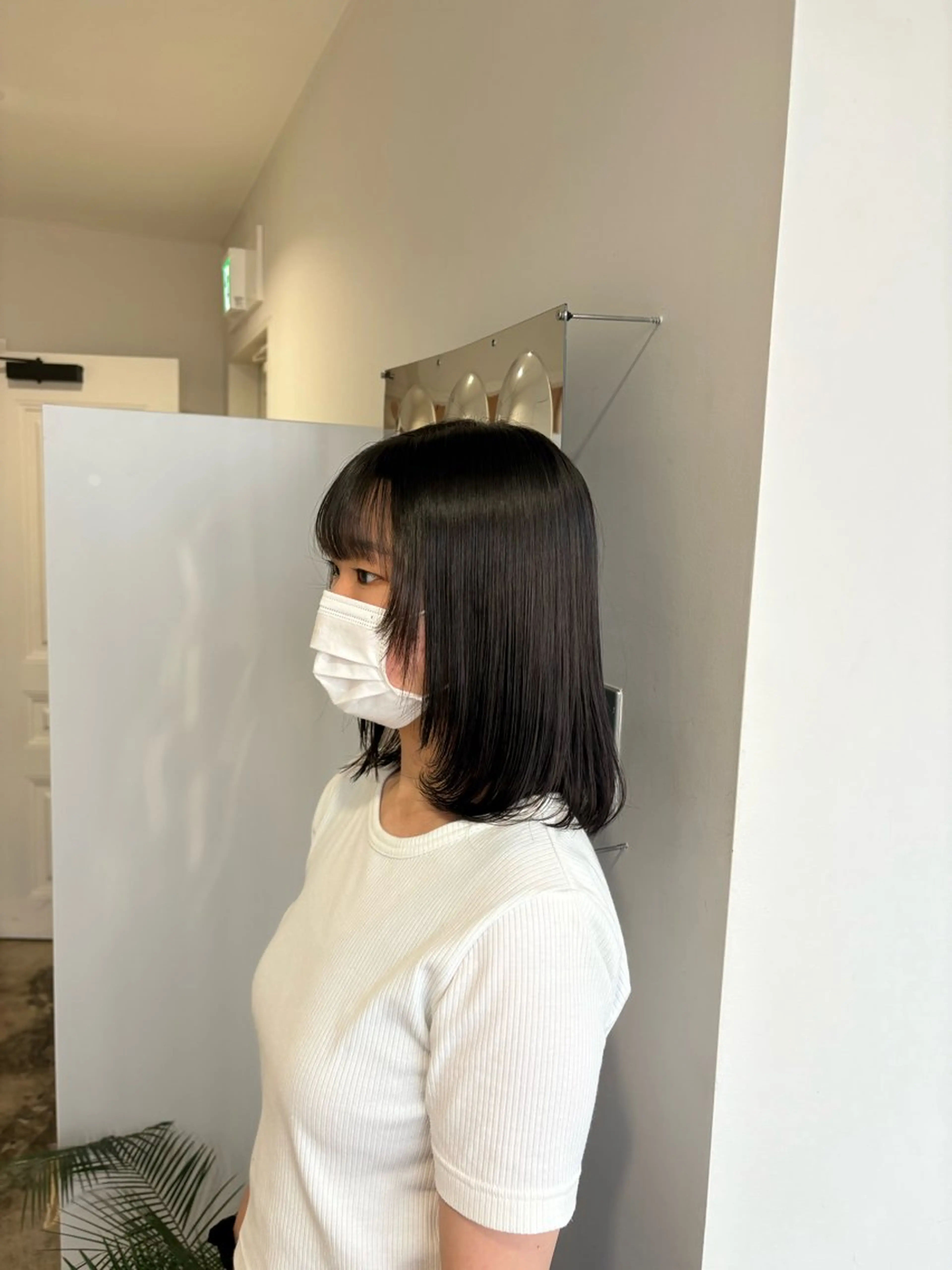 ミディアム レイヤーカット カット ヘアカラー トリートメント ヨシノ　ヒメカ /大阪美容室のヘアスタイル