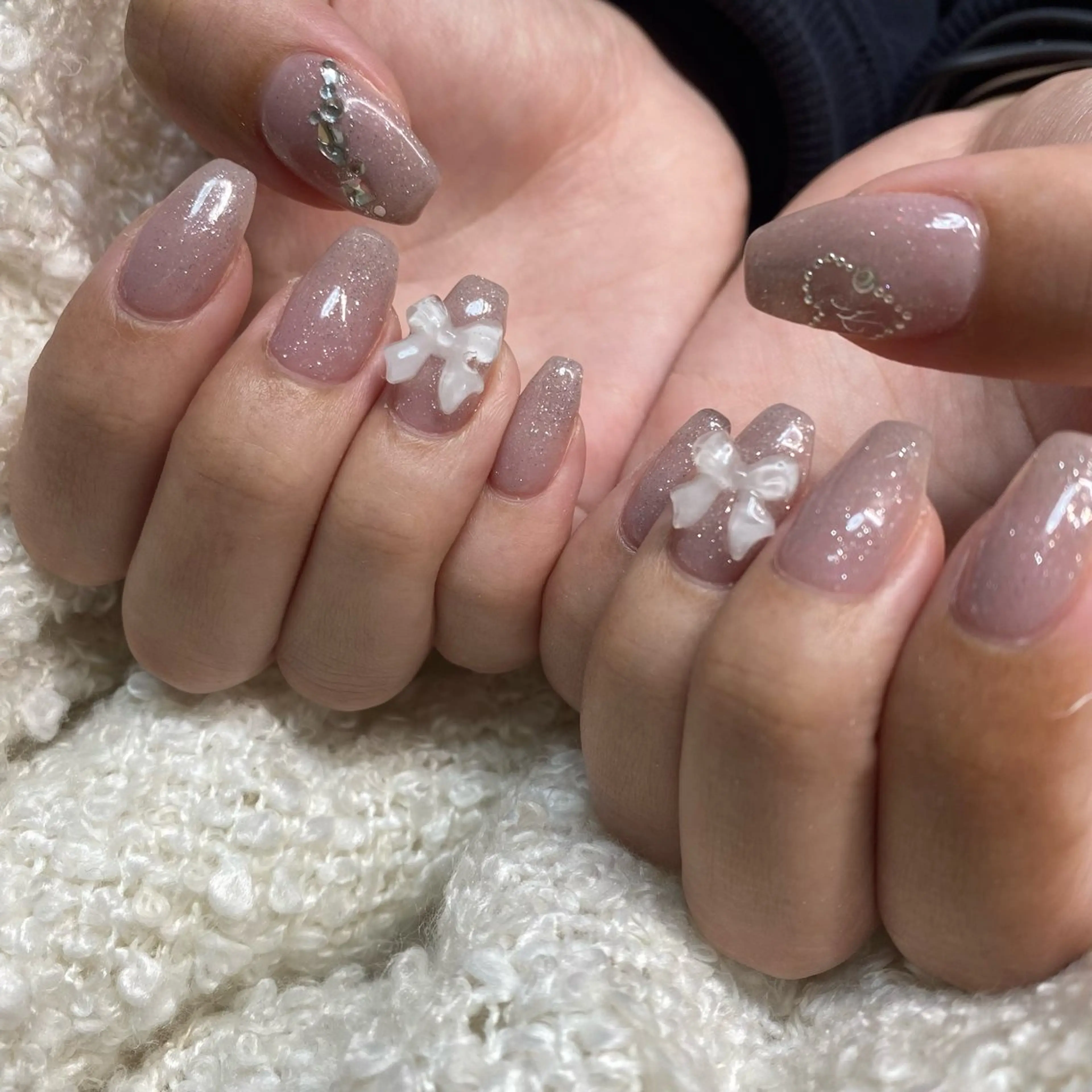 ネイル リボン Onul nailのネイルデザイン