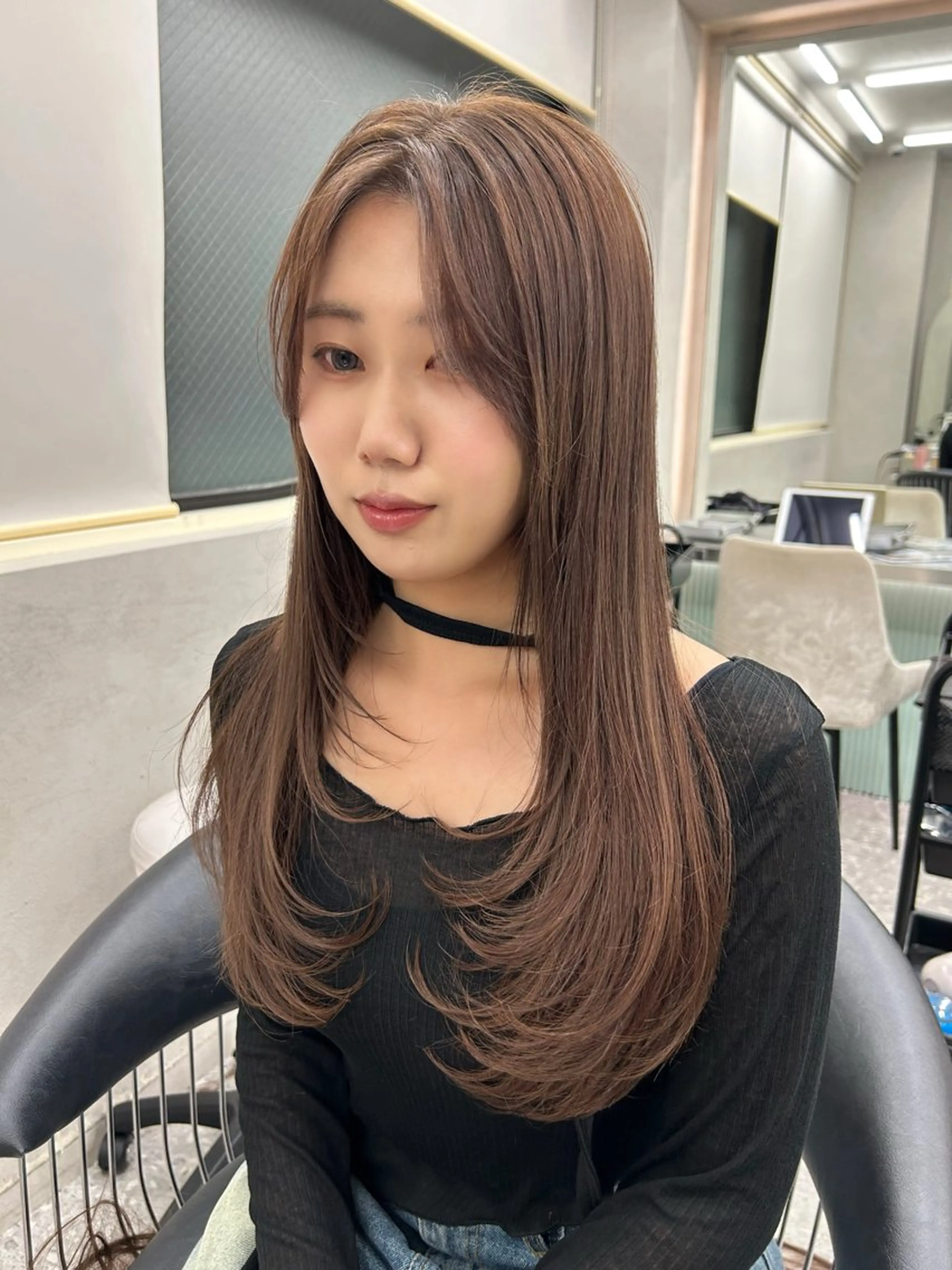 カラー ヘアアレンジ カット ヘアカラー トリートメント 韓国ヘア🎀 ふみかのヘアスタイル