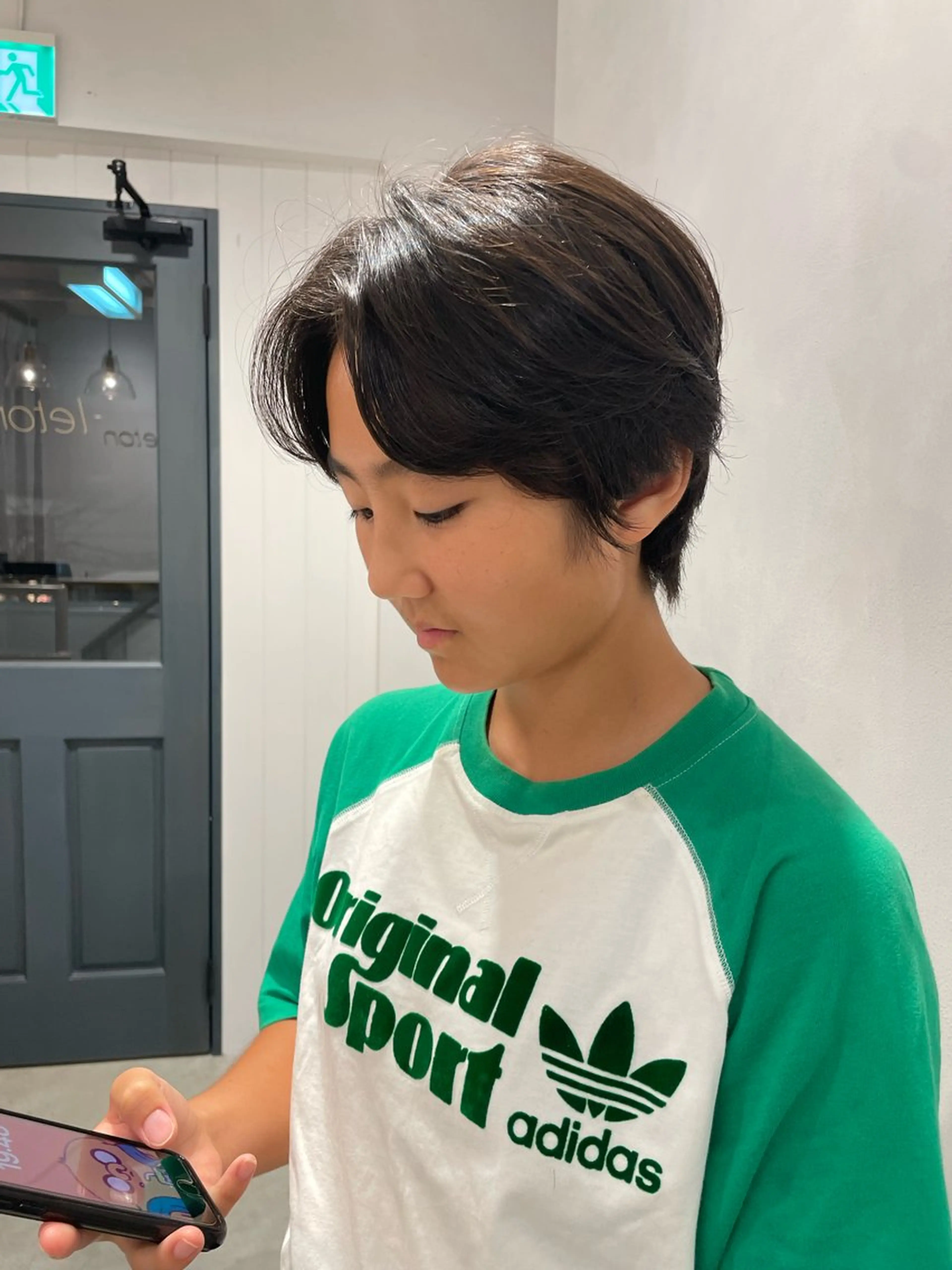 ショート パーマ ハンサムショート ショートヘア 石川 優奈のヘアスタイル