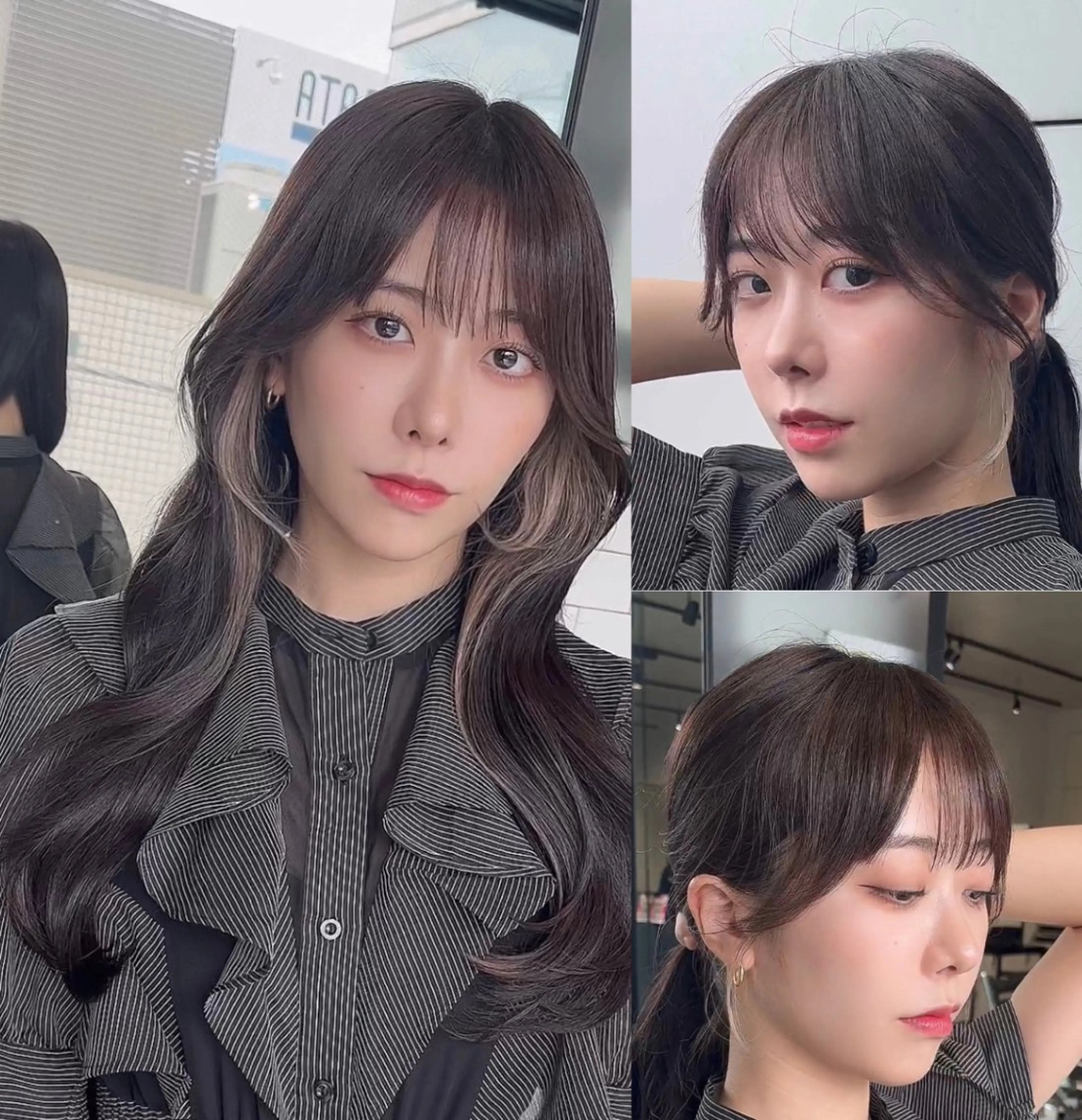 ロング カラー カット ヘアカラー トリートメント 🌫️大人韓国ヘア 🌫️naoyaのヘアスタイル