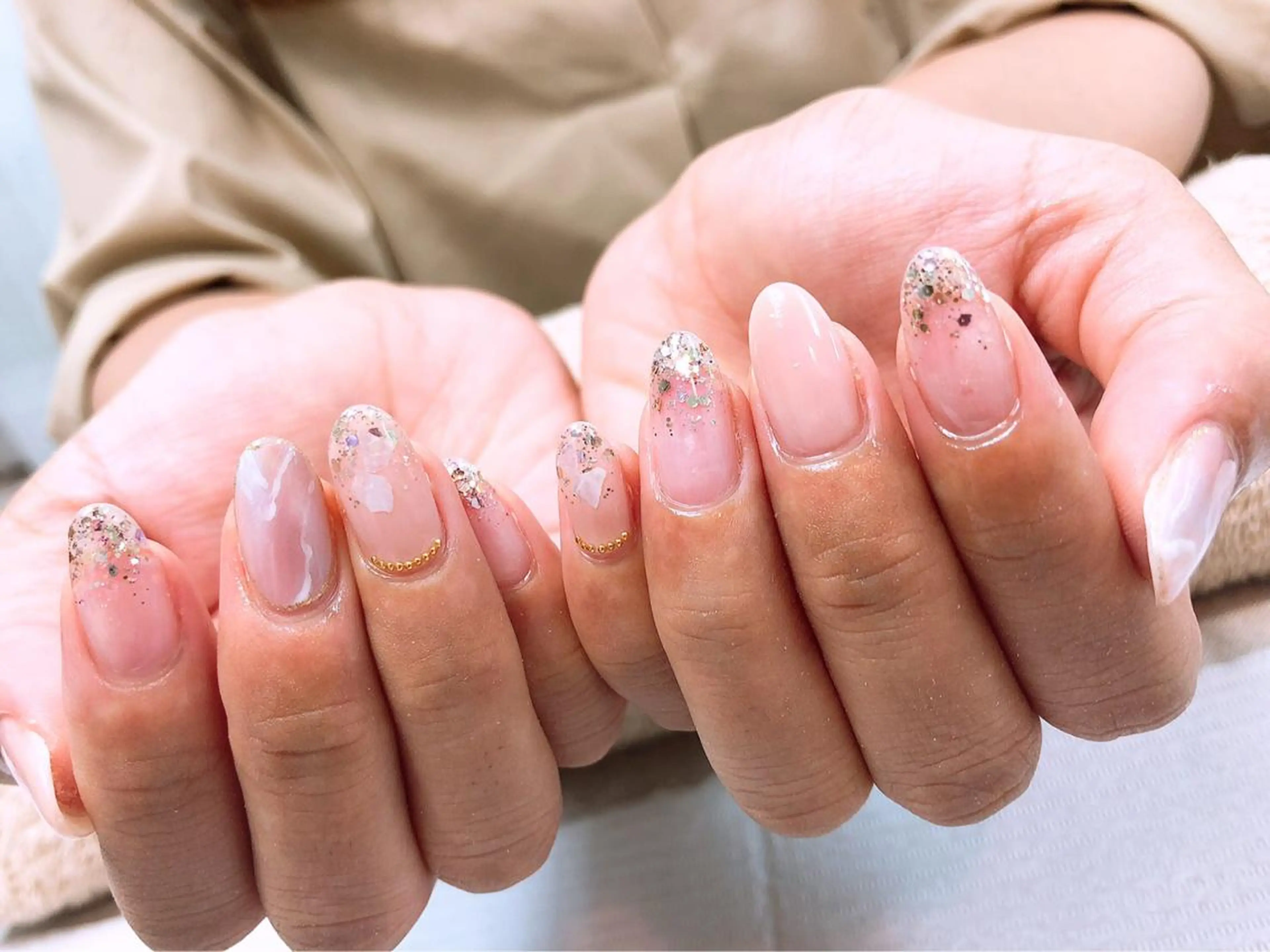 ネイル アートネイル 大理石ネイル(マーブル) 韓国/網紅/パーツ M-salonのネイルデザイン