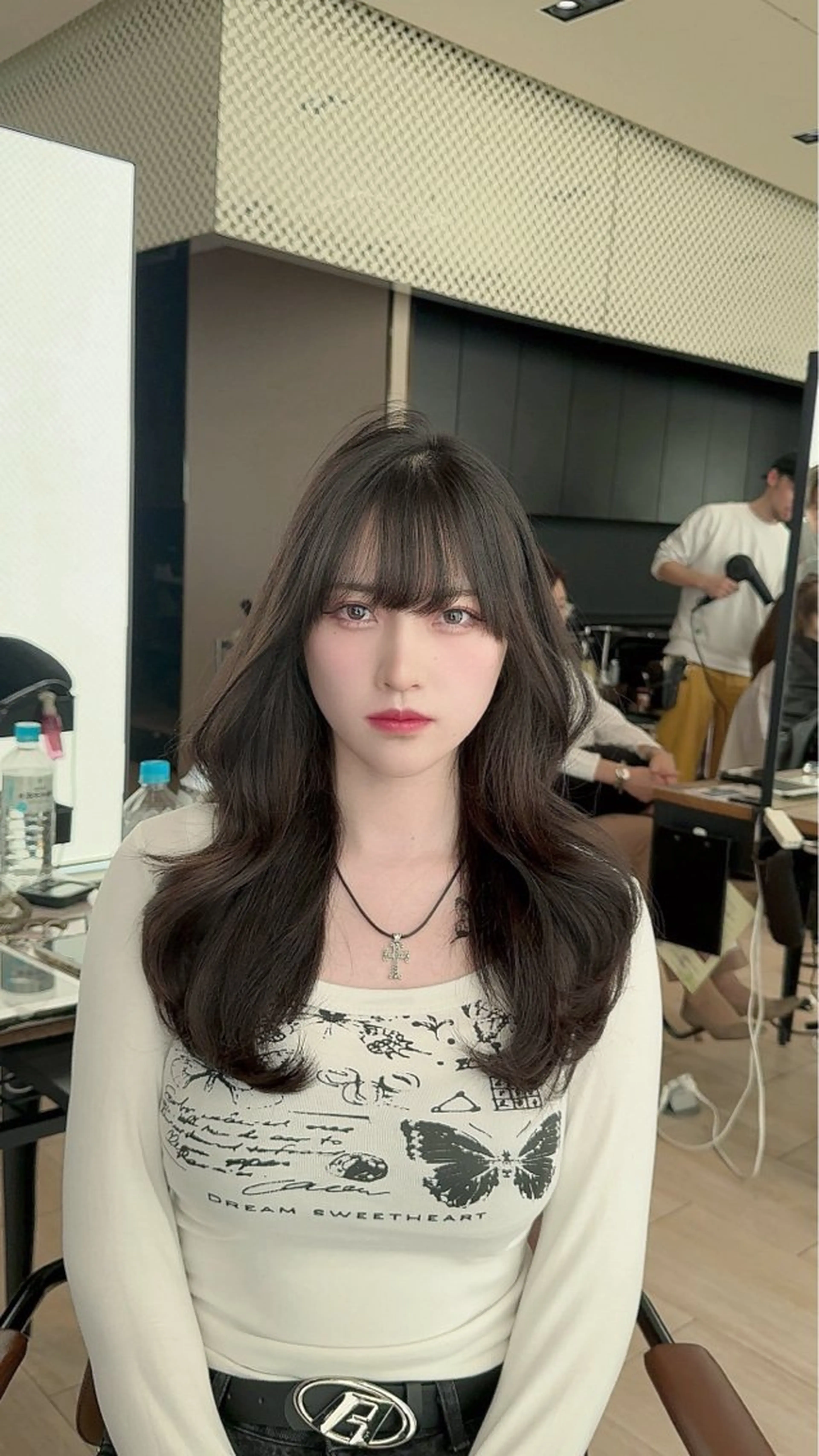 ミディアム カラー カット ヘアカラー トリートメント 最小顔周り&レイヤー 特化/池袋/kokiのヘアスタイル