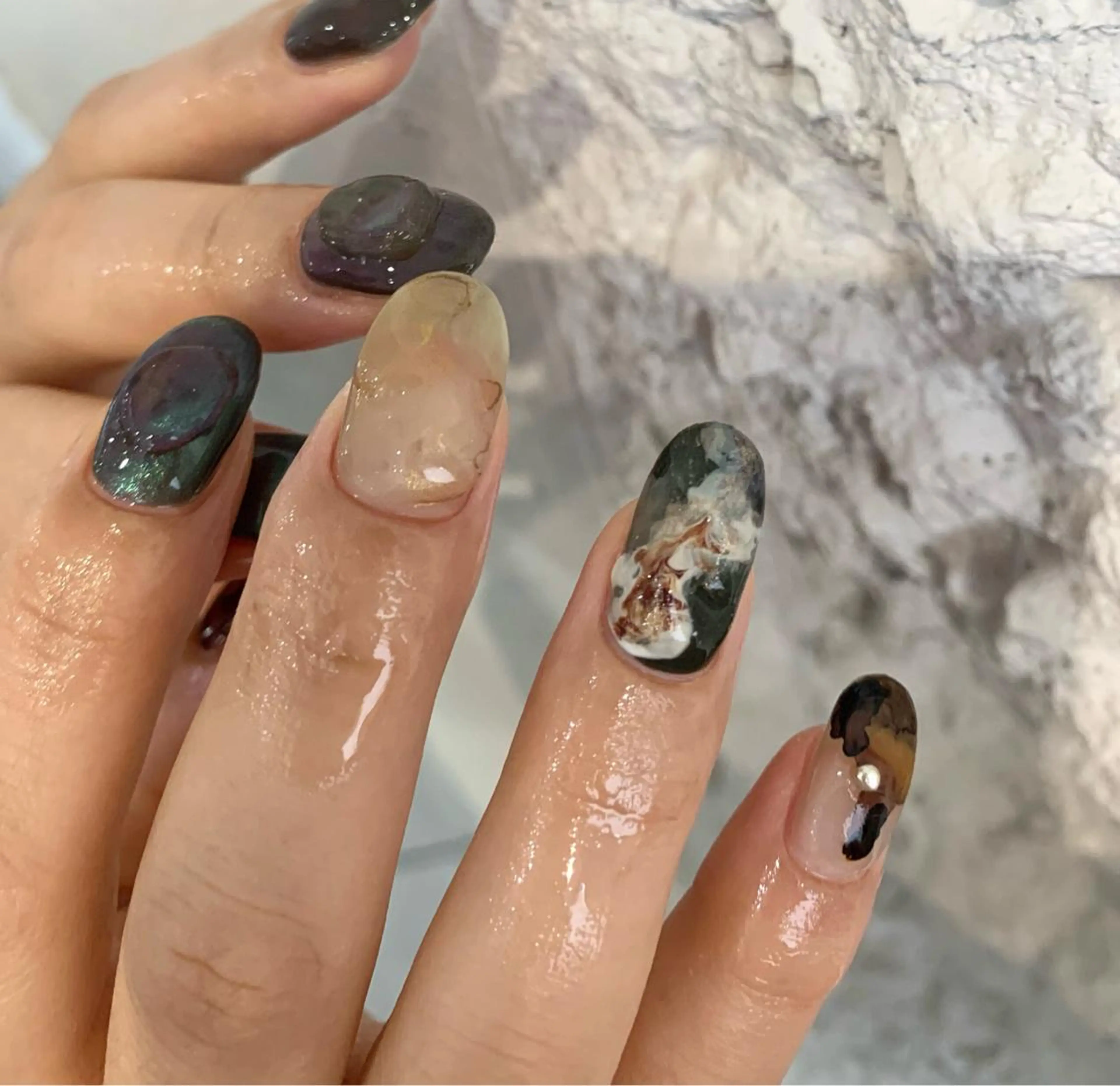 ネイル ハンドネイル LETTER_& SAKIのネイルデザイン