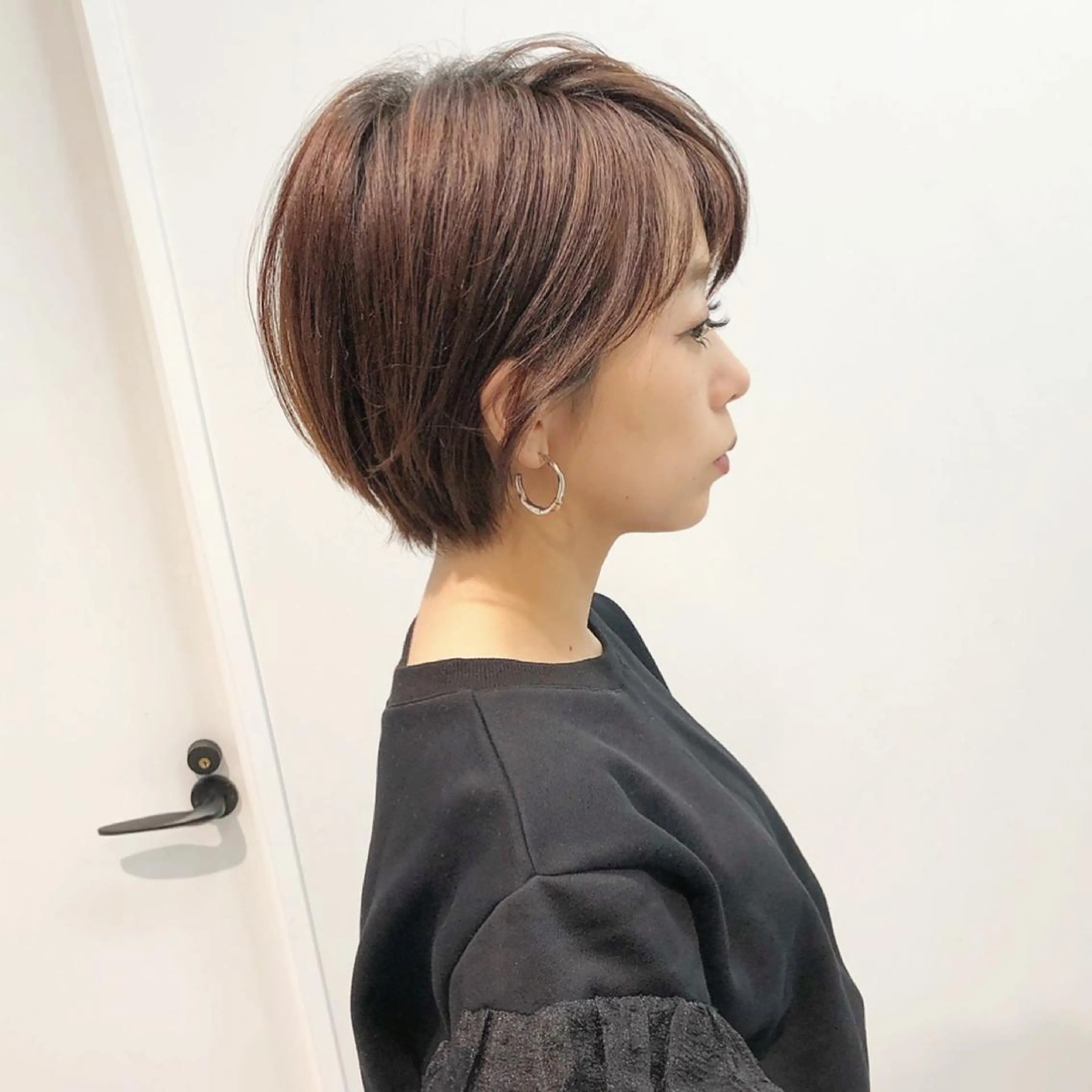 ショート カラー キッズ ネイル ハンサムショート ショートヘア ショートネイル トリートメント 👑ボブ、レイヤー 心斎橋/高城涼也のヘアスタイル
