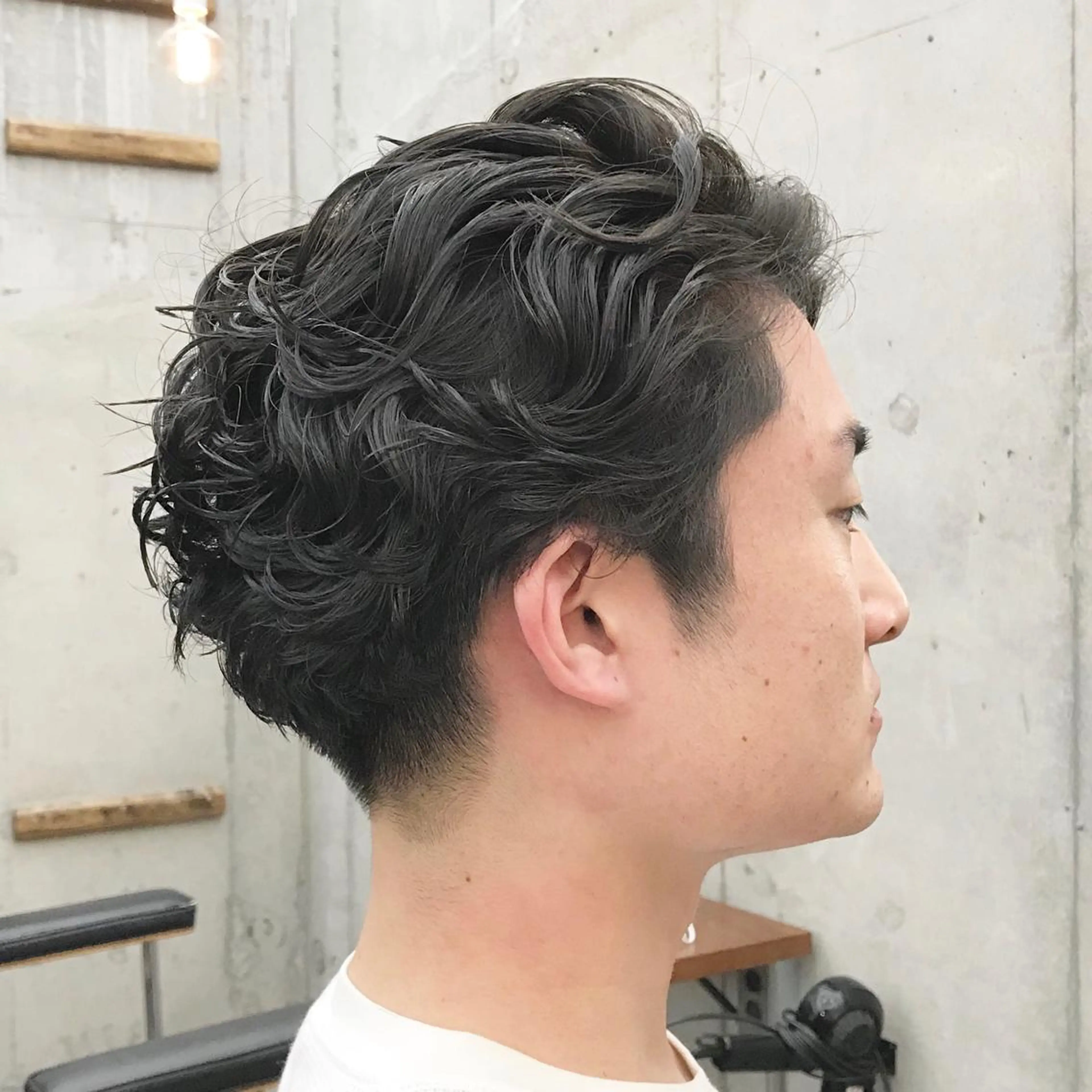 ショート パーマ メンズ メンズパーマ カット パーマ ✂︎ウルフ・ショート ✂︎MIKUNIのヘアスタイル