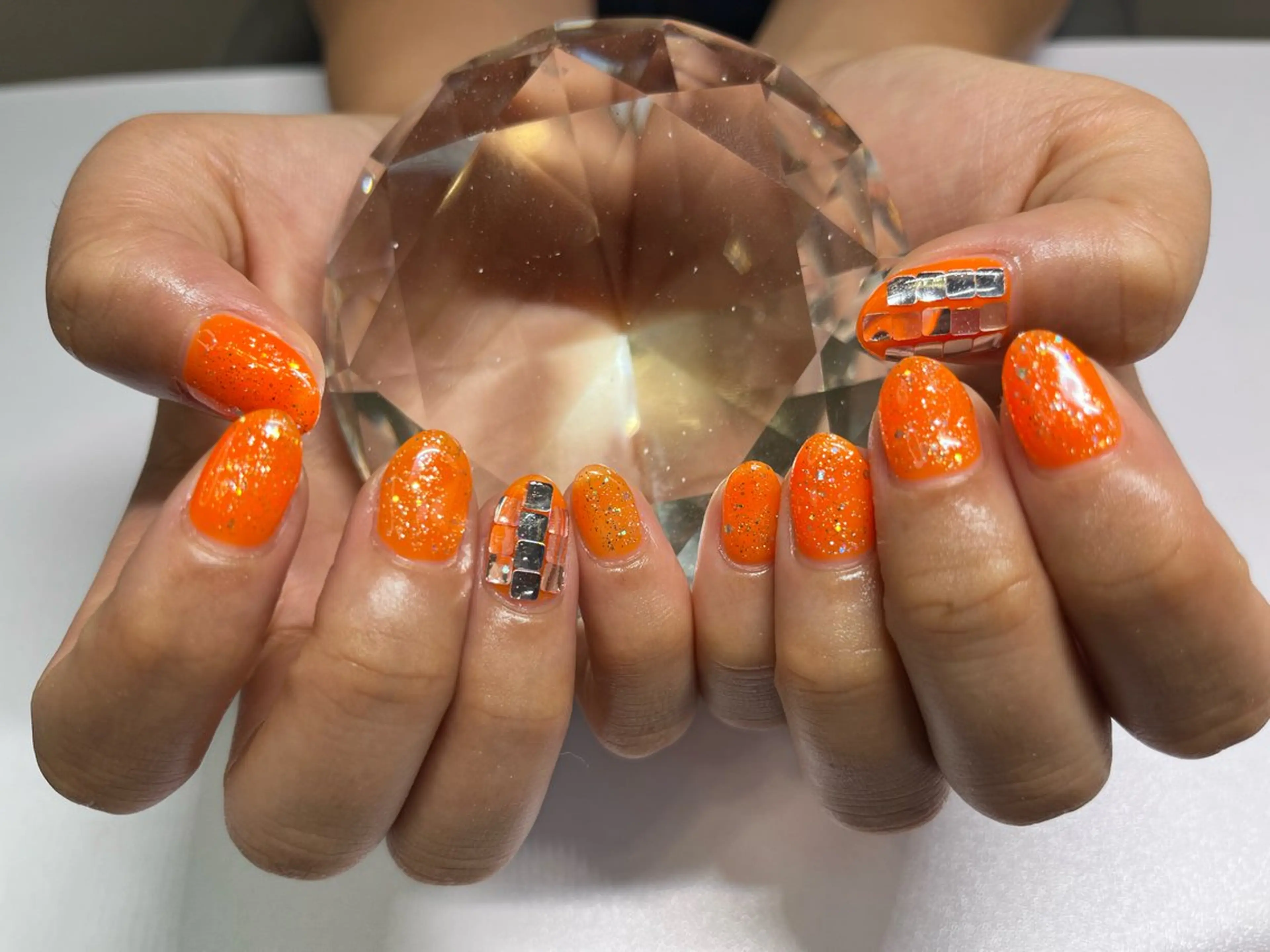 ネイル キラキラネイル オフィスネイル ワンカラーネイル シンプルネイル ワンホンネイル ハンドネイル N's Nailのネイルデザイン