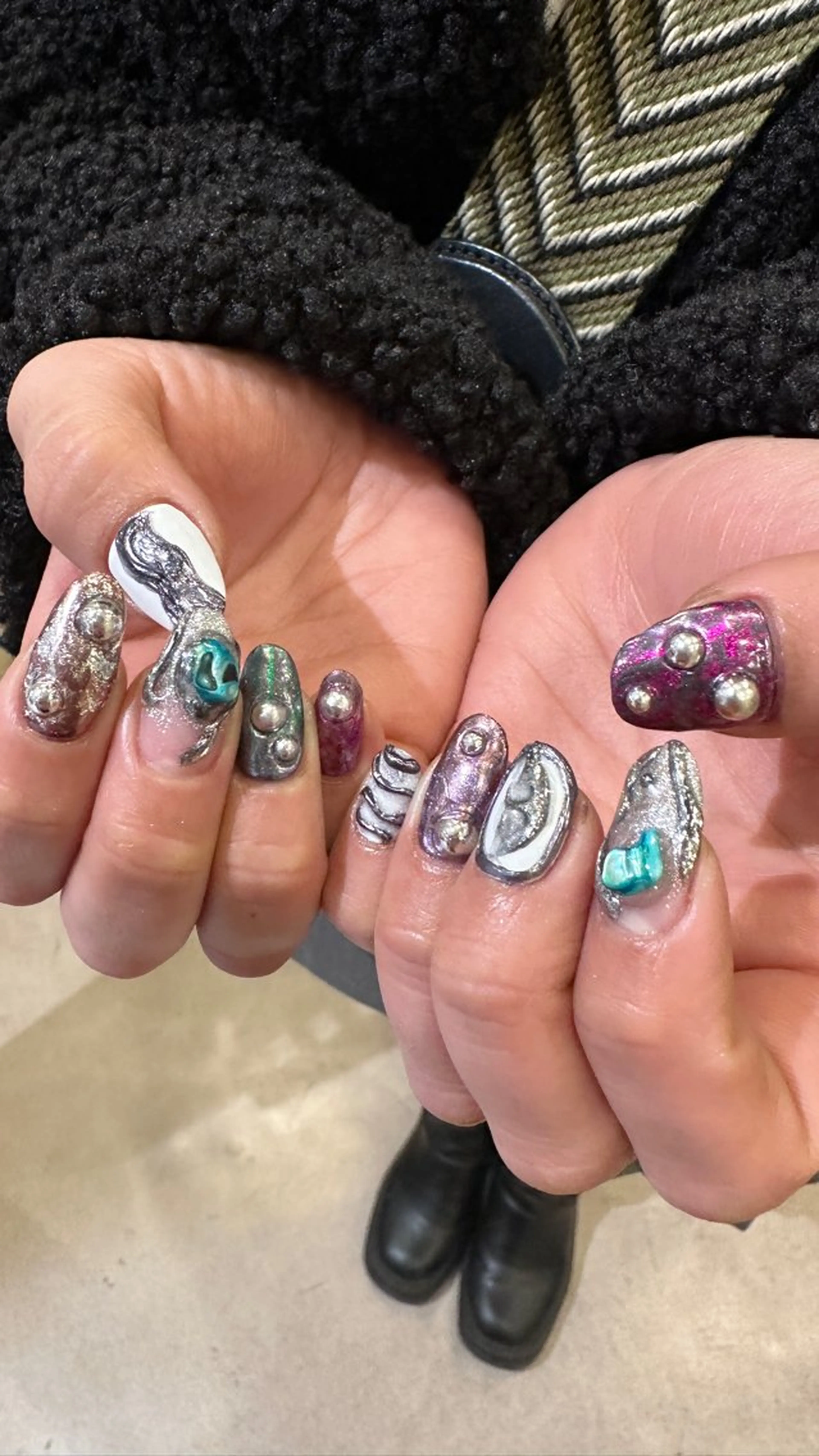 ネイル ハンドネイル 👽個性派ネイル🎀 komachiのネイルデザイン