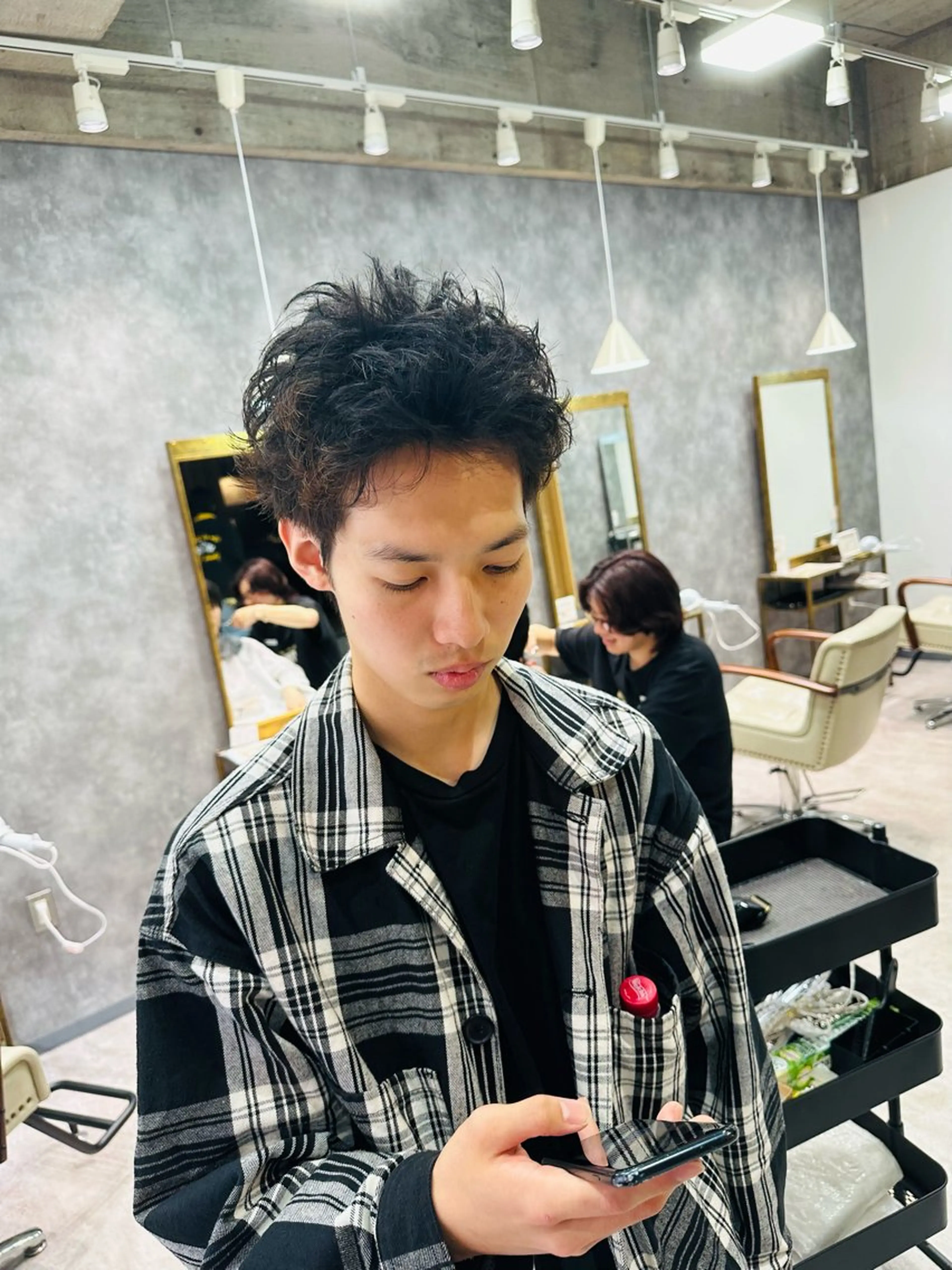 パーマ メンズ 井川 哲也のヘアスタイル