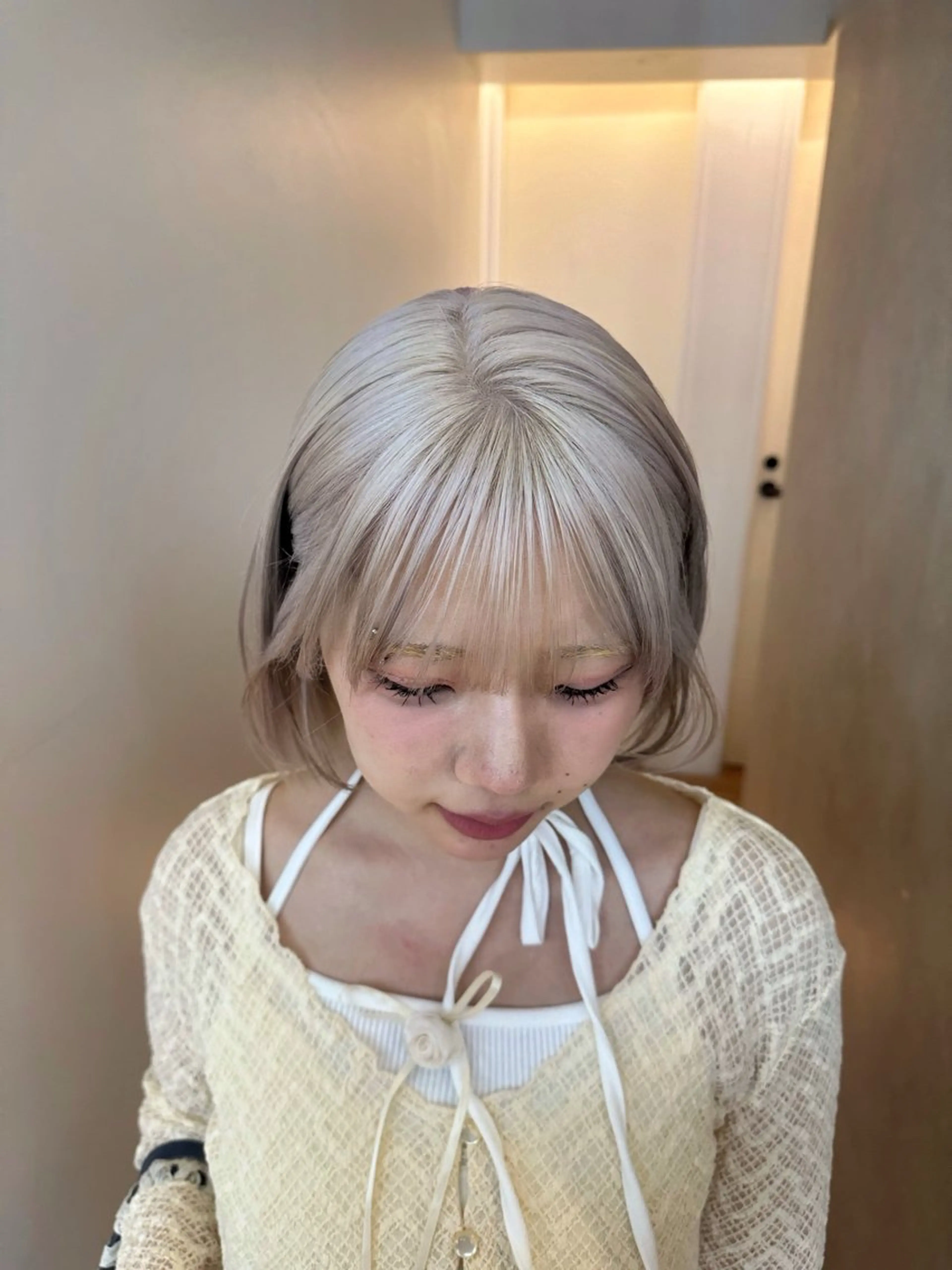 カラー ヘアカラー ハイトーン特化 pepe🎀のヘアスタイル