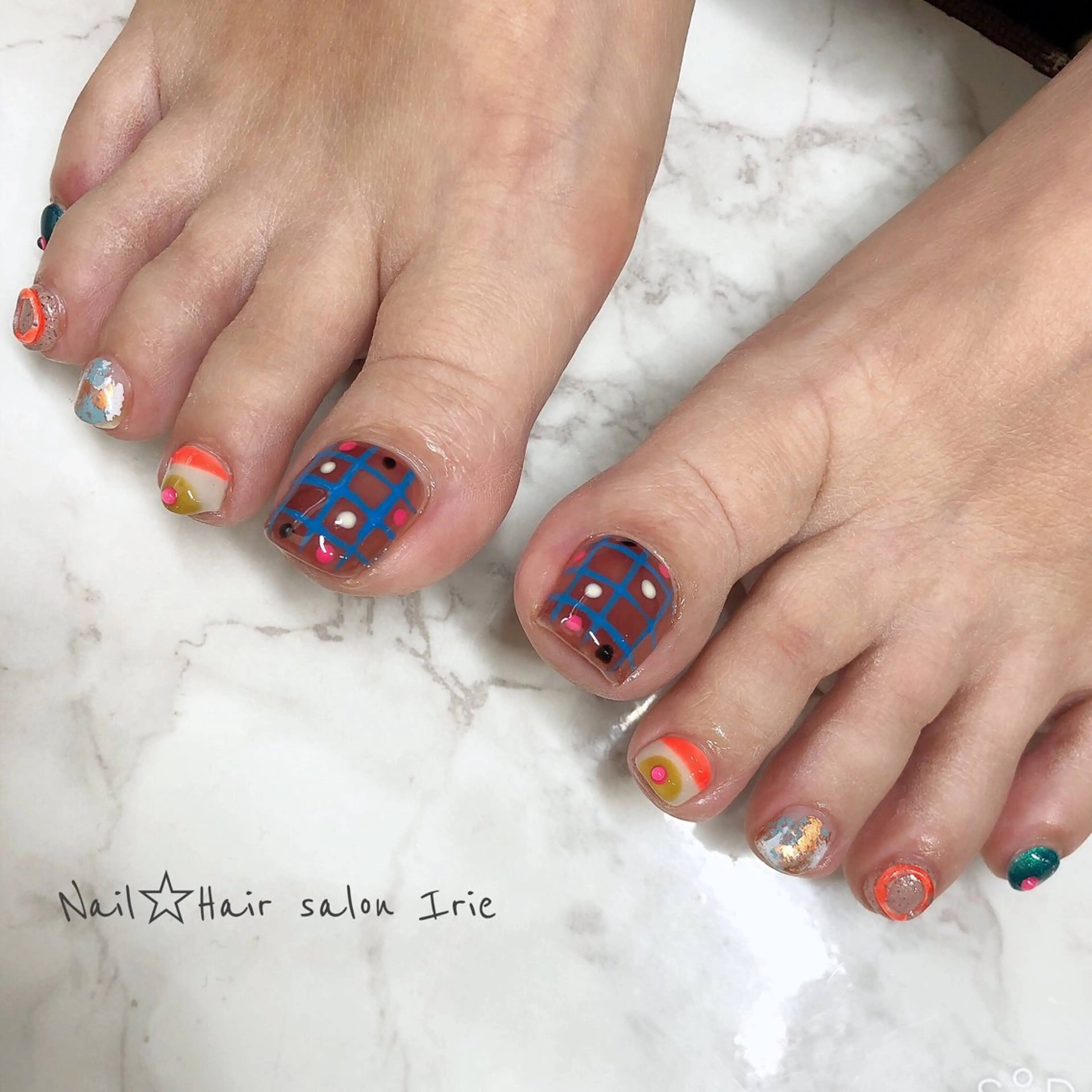 ネイル フットネイル Hair salon Irie所属・與儀 知佳のネイルデザイン