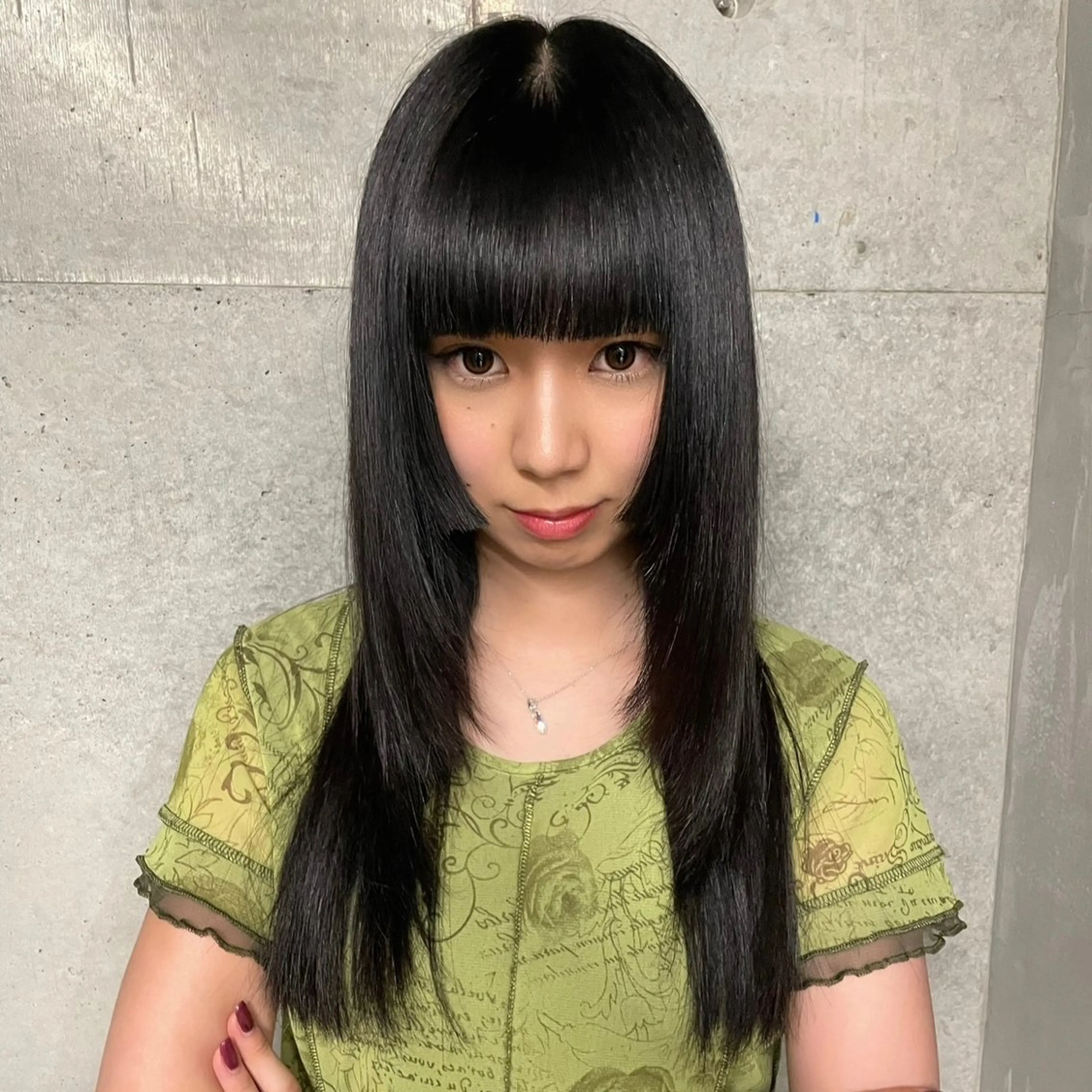 ロング カラー ヘアアレンジ 顔まわりレイヤー 顔周りカット レイヤーカット カット ヘアカラー トリートメント Mizobe misakiのヘアスタイル