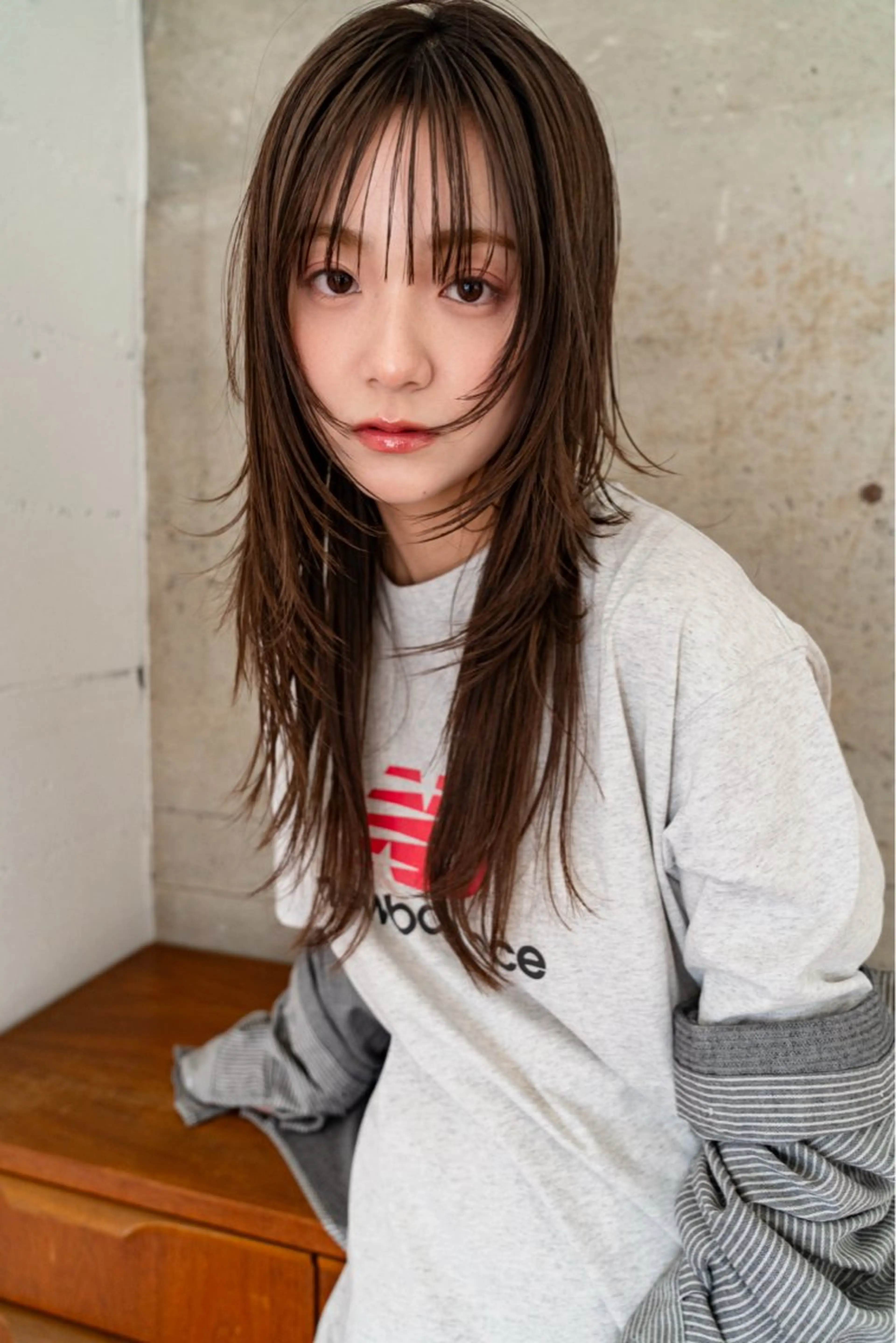 ロング ヘアカラー トリートメント ボブカット🎀 NANAHAのヘアスタイル
