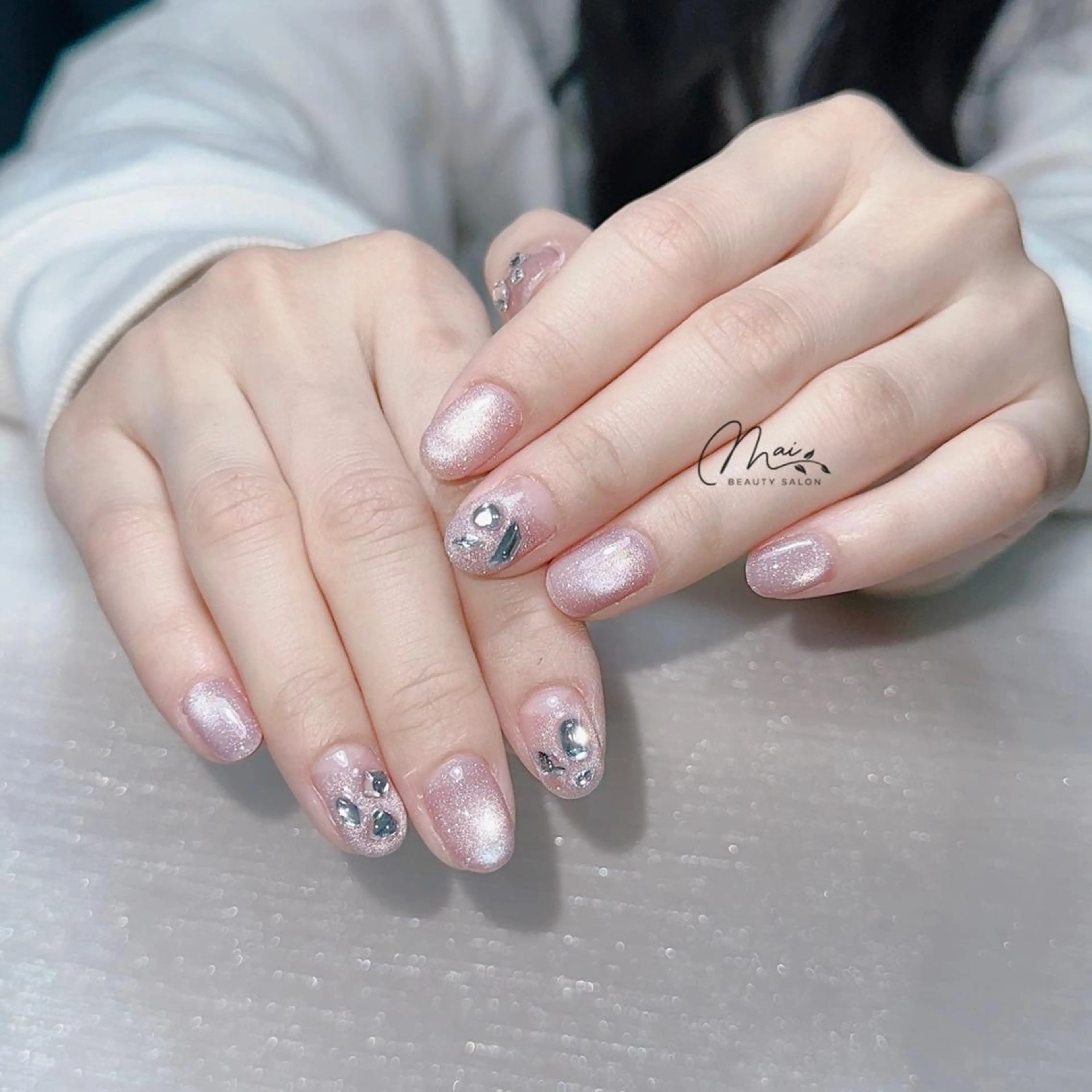 ネイル フットネイル ジェルネイル マグネットネイル パラジェル ワンホンネイル MaiBeauty DanHiのネイルデザイン