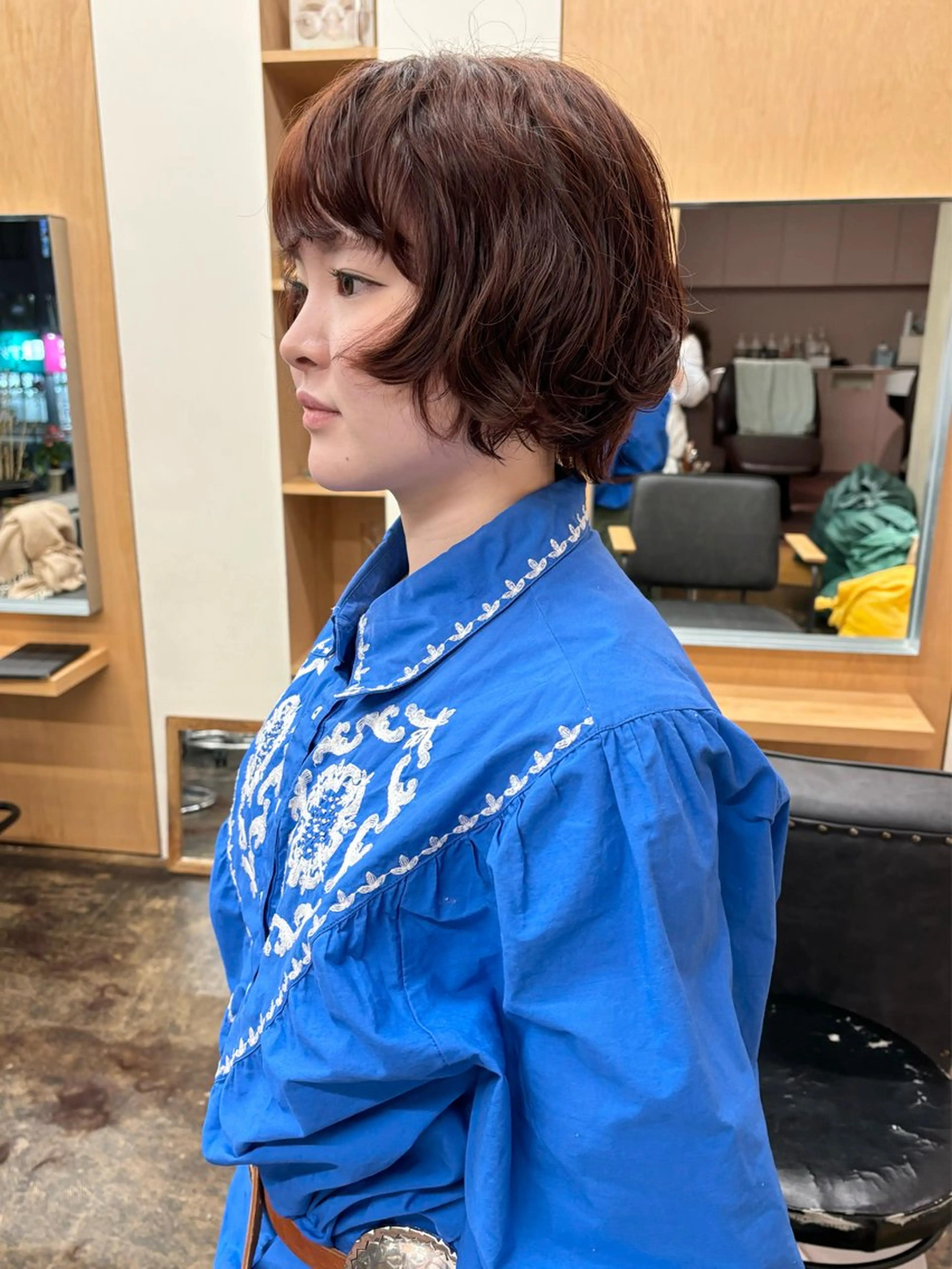 ショート カラー ブラウンカラー オレンジ オレンジブラウン ボブ ショートヘア カット ヘアカラー トリートメント 武田美空🐇 ボブ/暖色カラー🌷のヘアスタイル