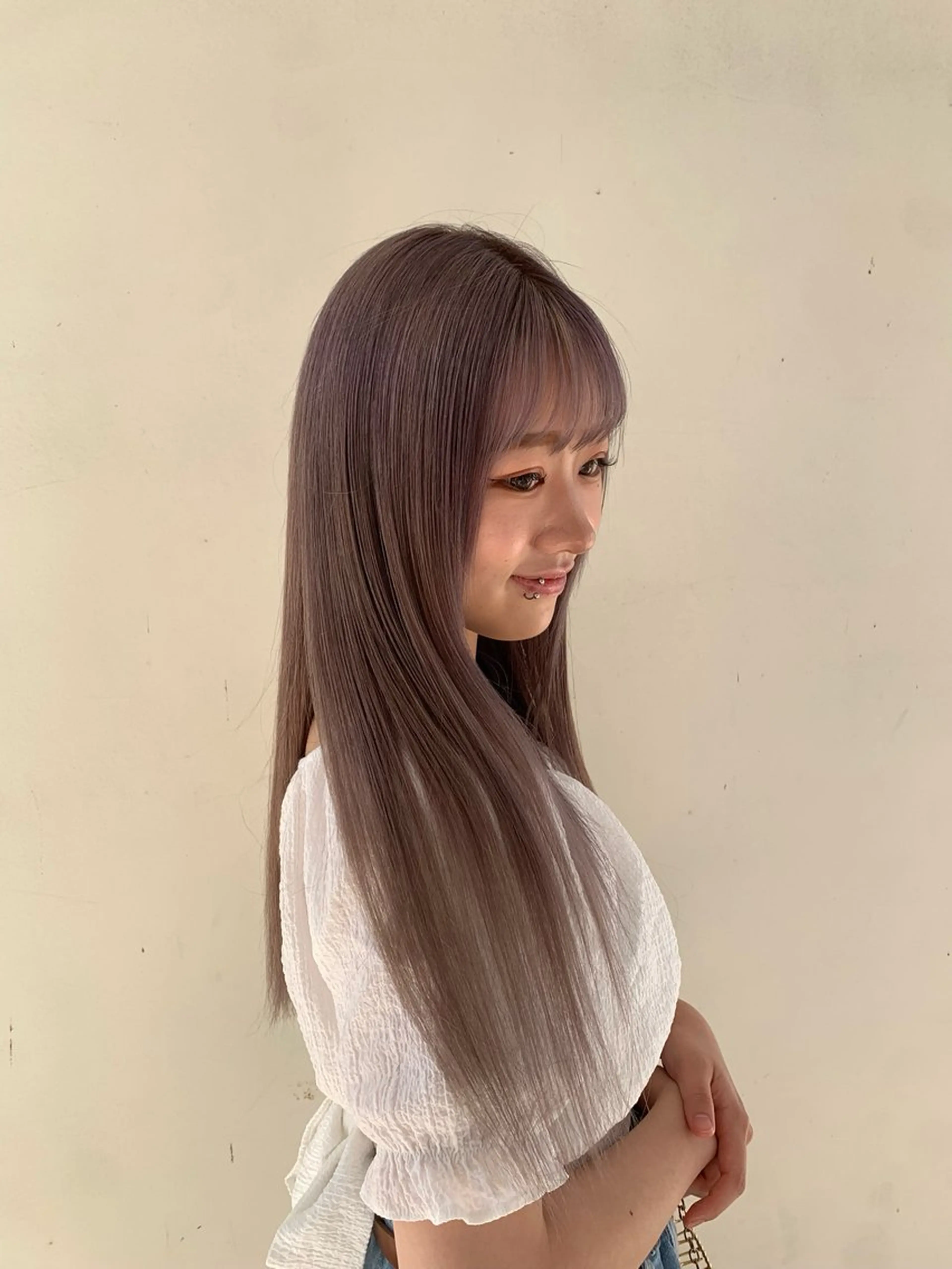 ロング カラー 松本 晴琉のヘアスタイル