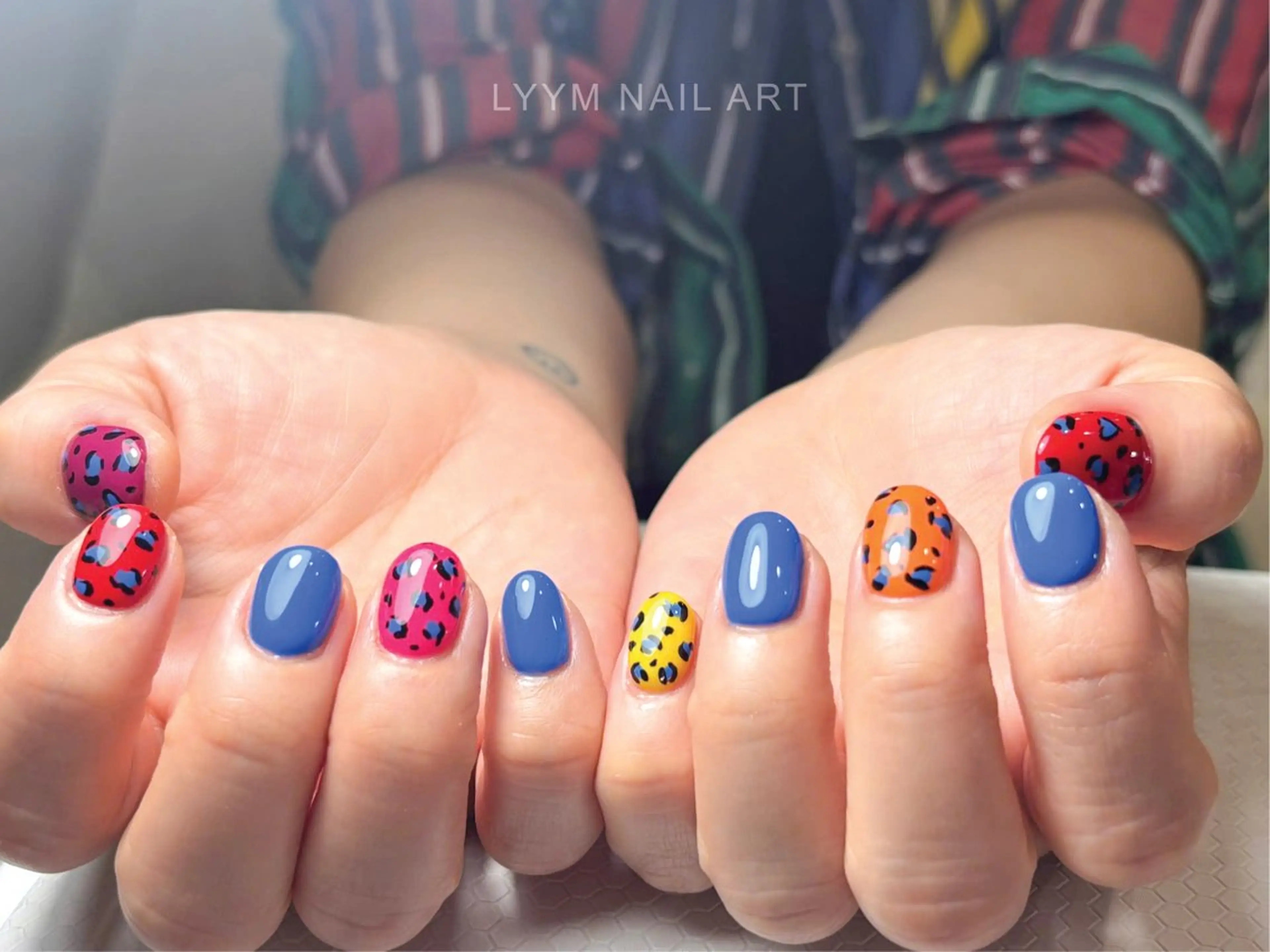ネイル アニマル柄 韓国ネイル ハンドネイル LYYM Nail Salonのネイルデザイン