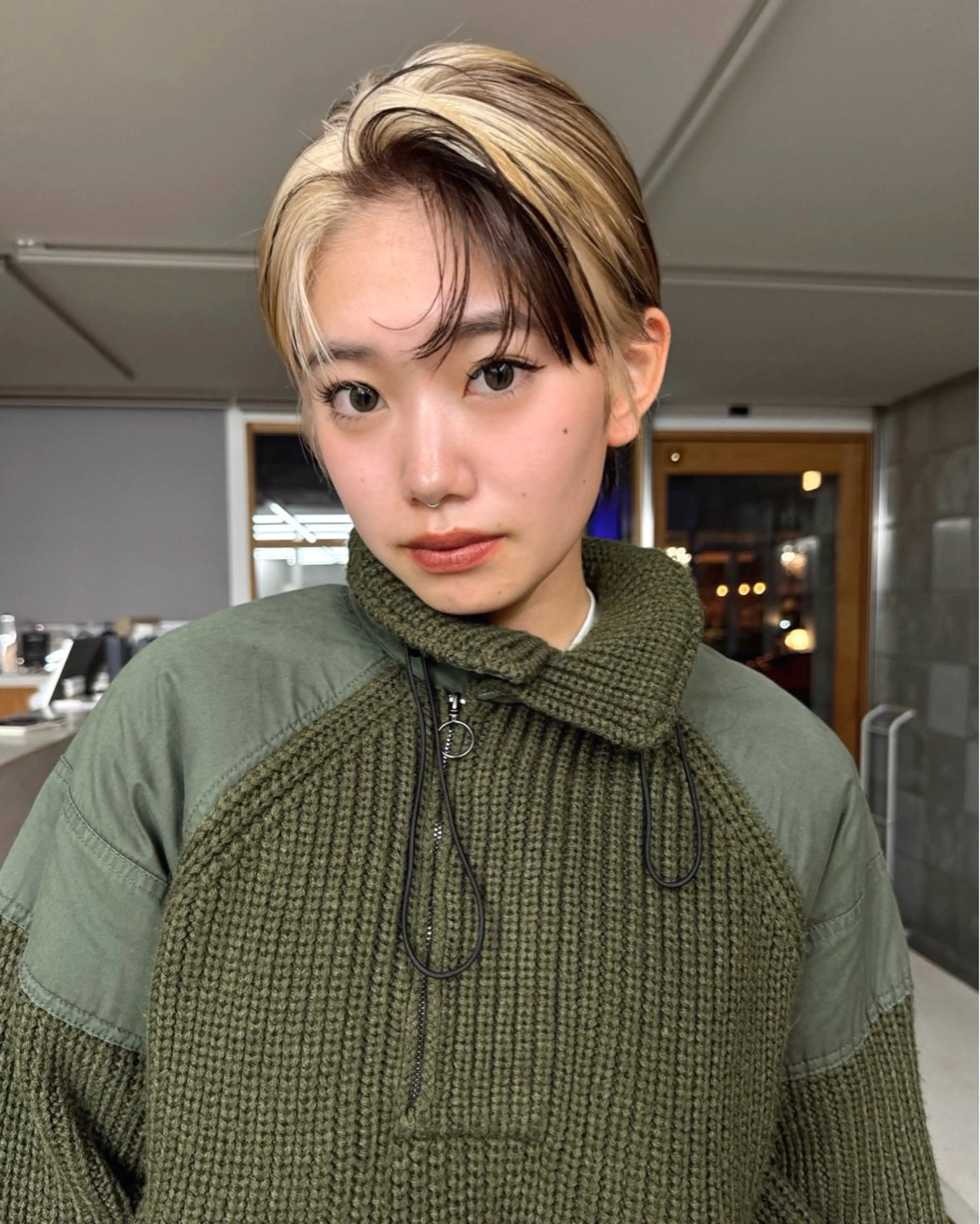 ショート カラー ショートヘア カット ヘアカラー トリートメント ブリーチ/似合わせ Kaito🦕/栄のヘアスタイル