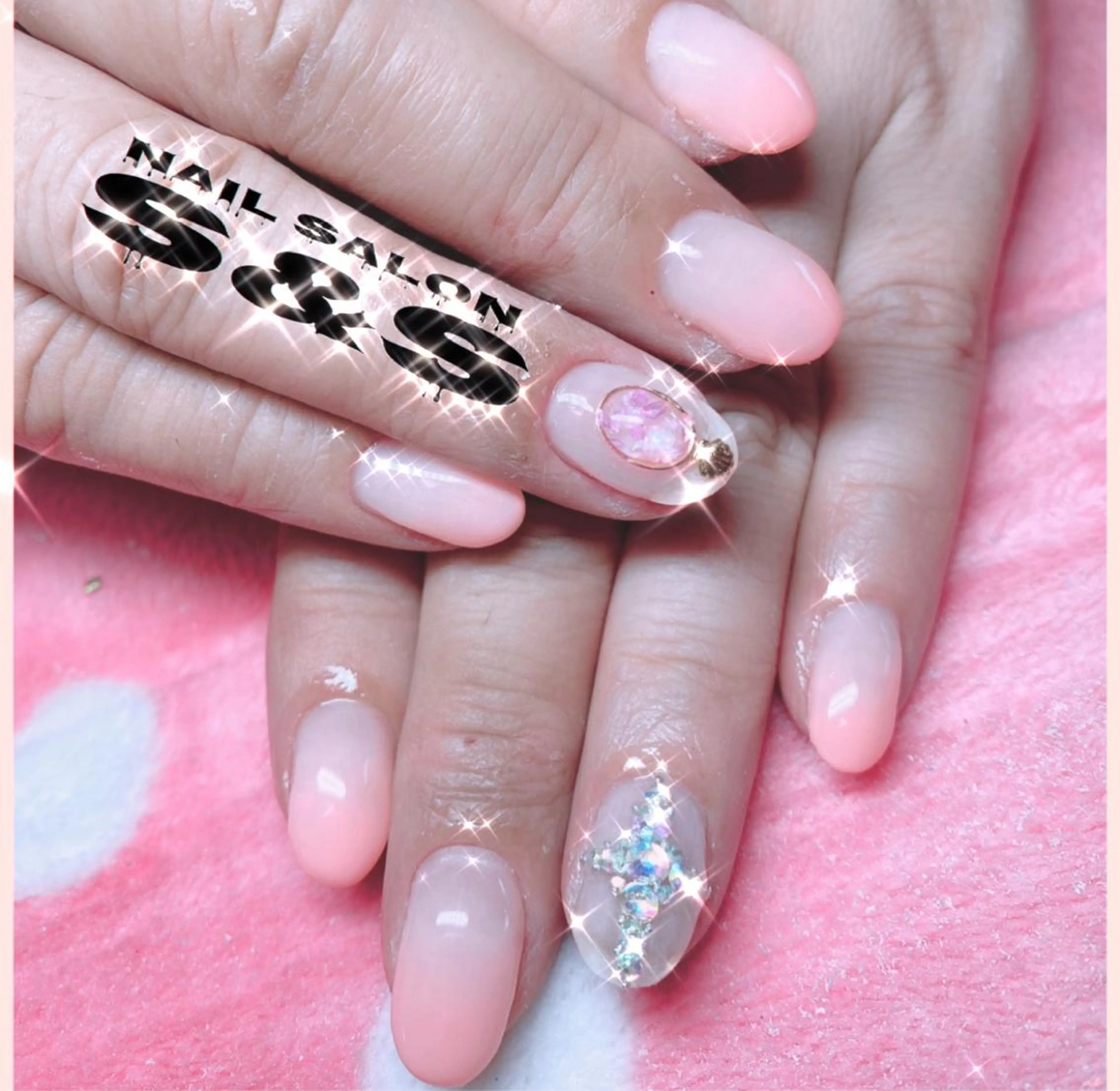 ネイル 長さ出し メンズネイル 持ち込み スカルプネイル S&S 村田小百合のネイルデザイン