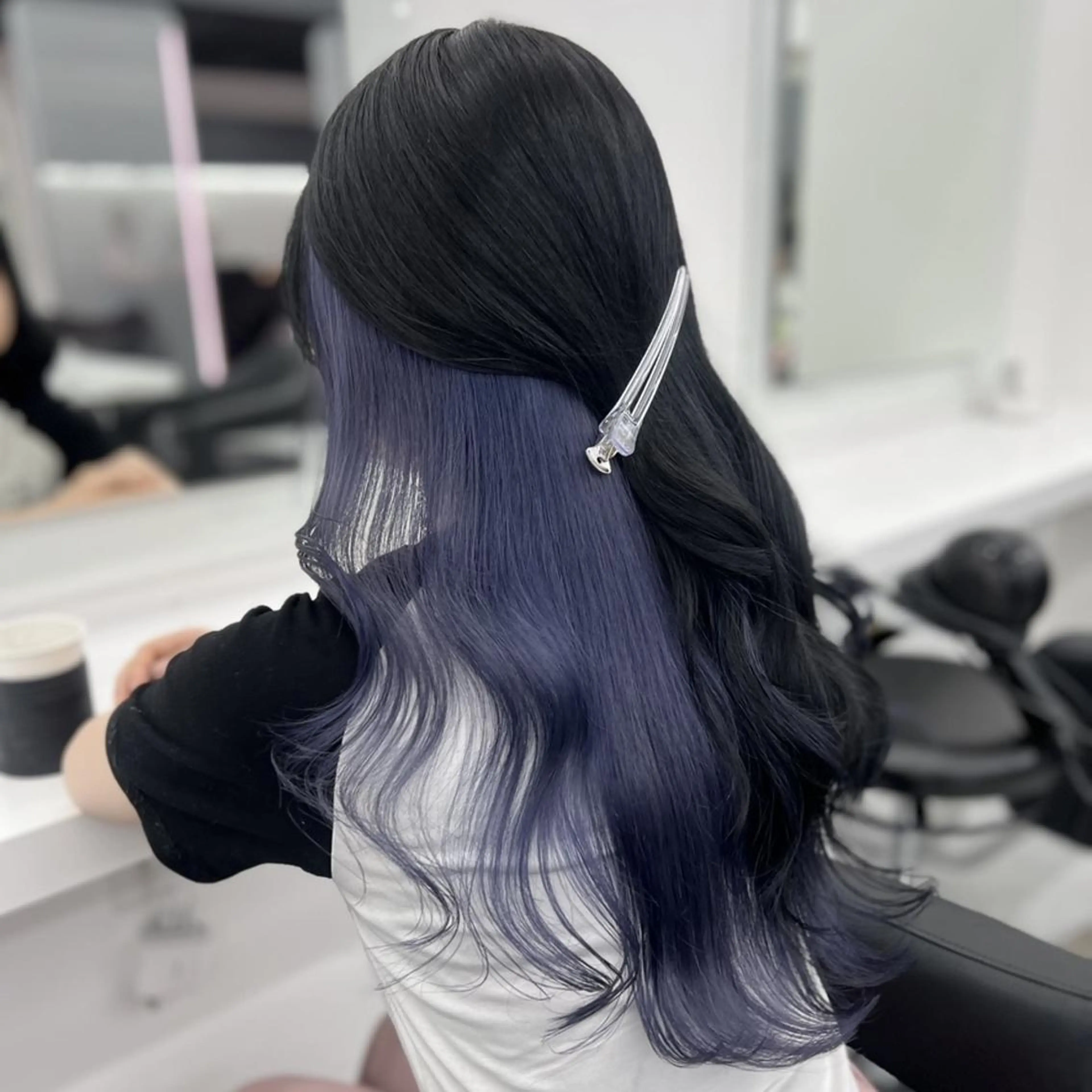 カラー ヘアアレンジ ロング ヘアカラー トリートメント ヘッドスパ ヘアセット 🫧柔らか透明感🫧 大人っぽヘア🛁🫧のヘアスタイル