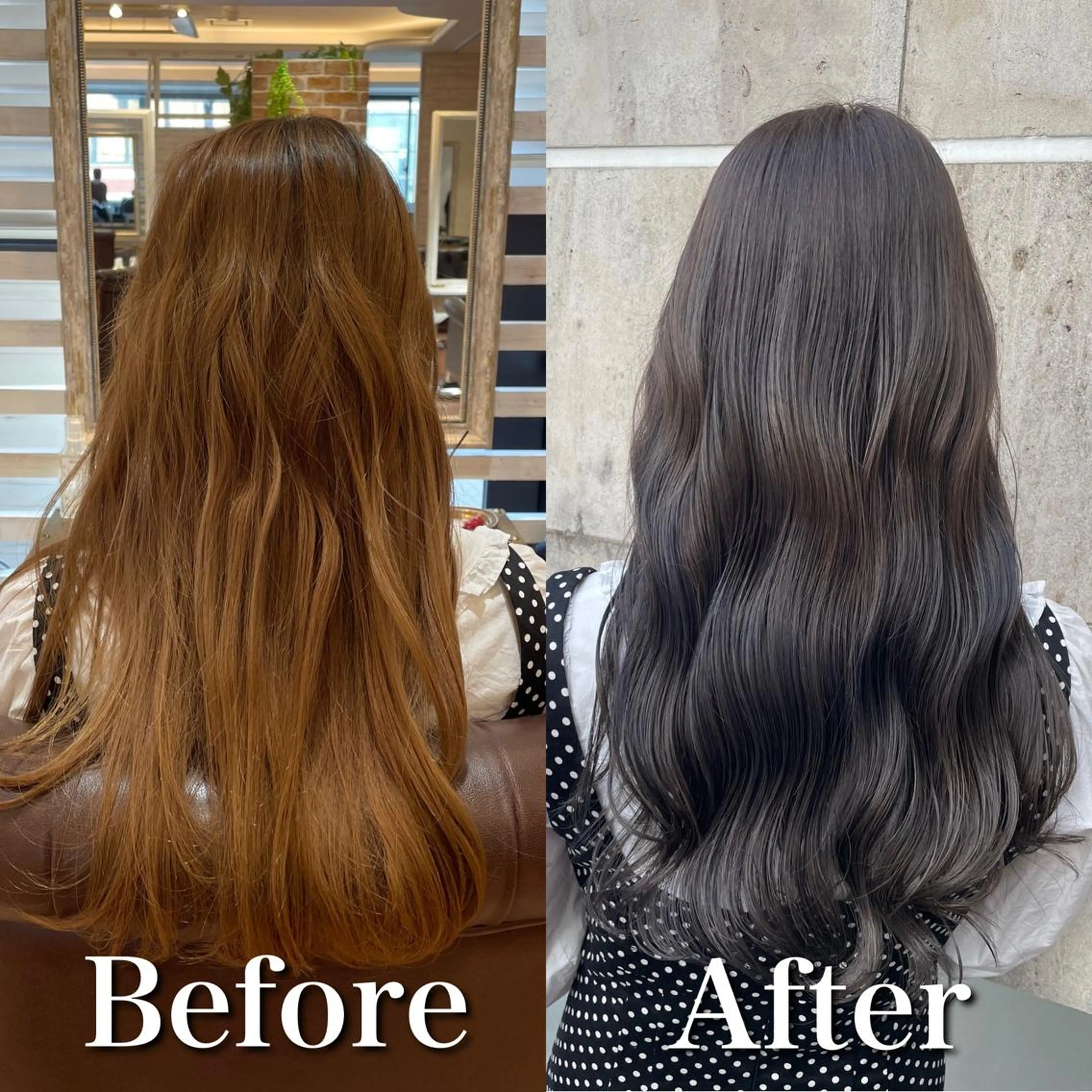 ロング カラー ミヤザキ タクトのヘアスタイル