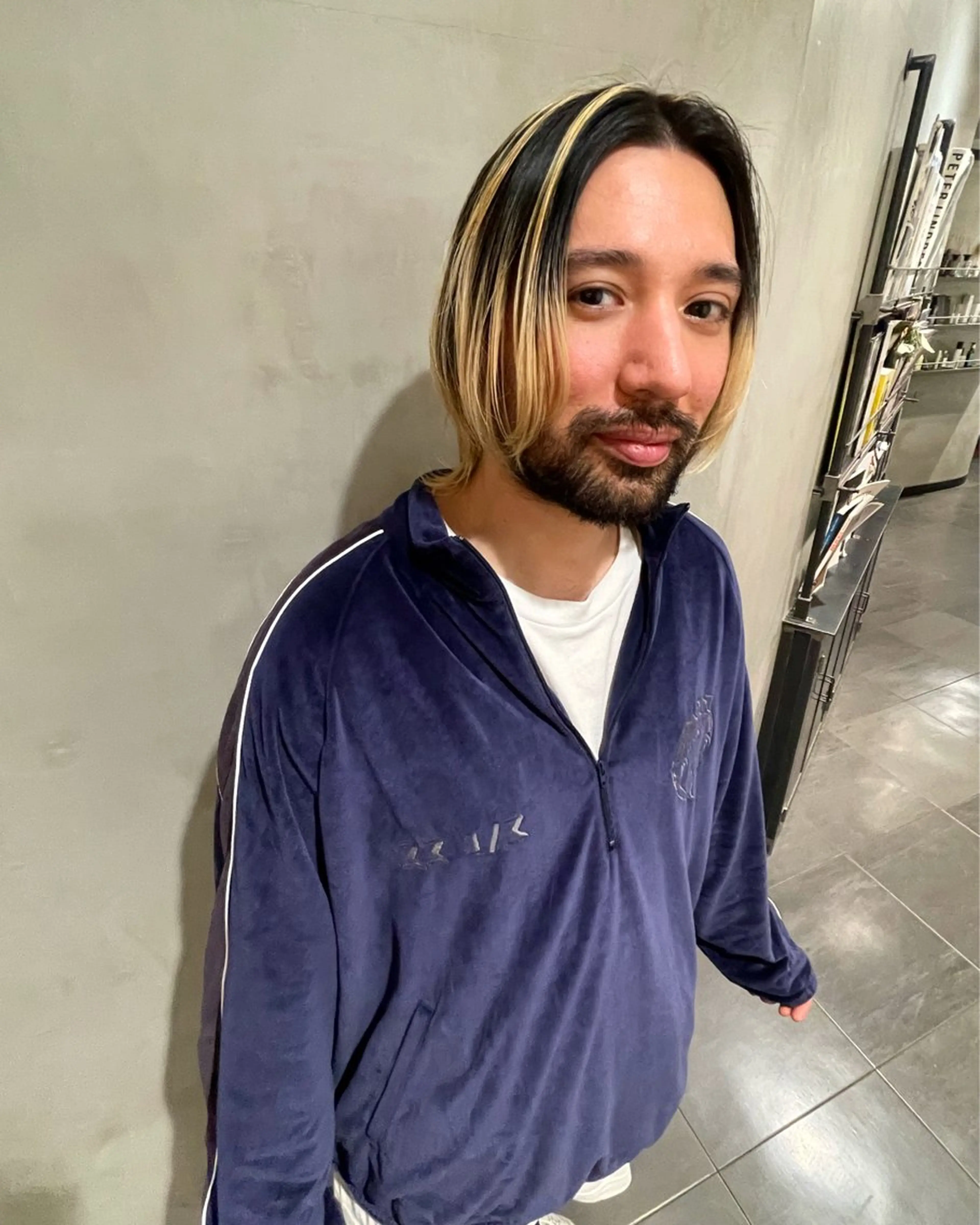 ミディアム カラー メンズ ヘアカラー トリートメント 優 作のヘアスタイル