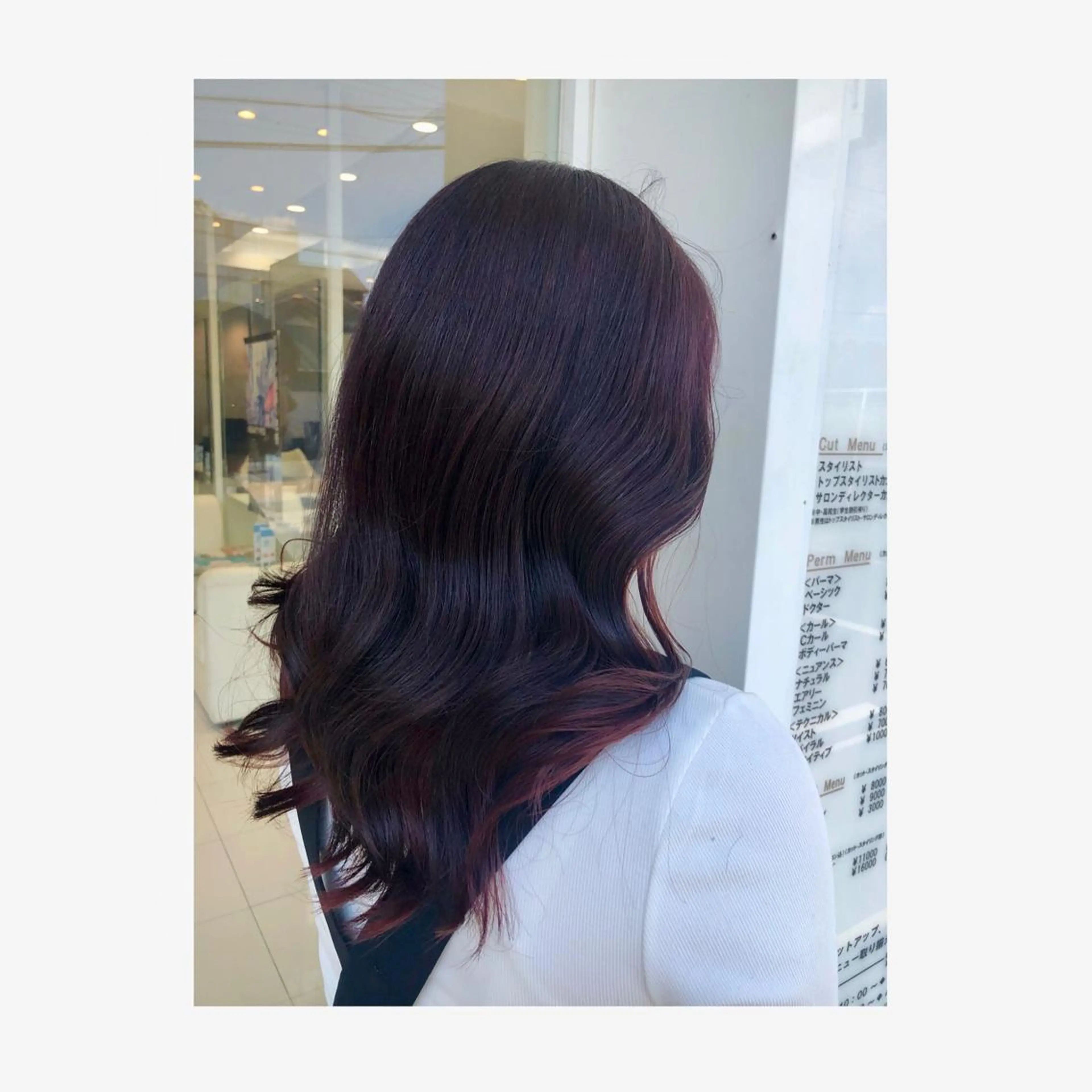 セミロング カラー カット ヘアカラー MODE K's松原 YUMIのヘアスタイル