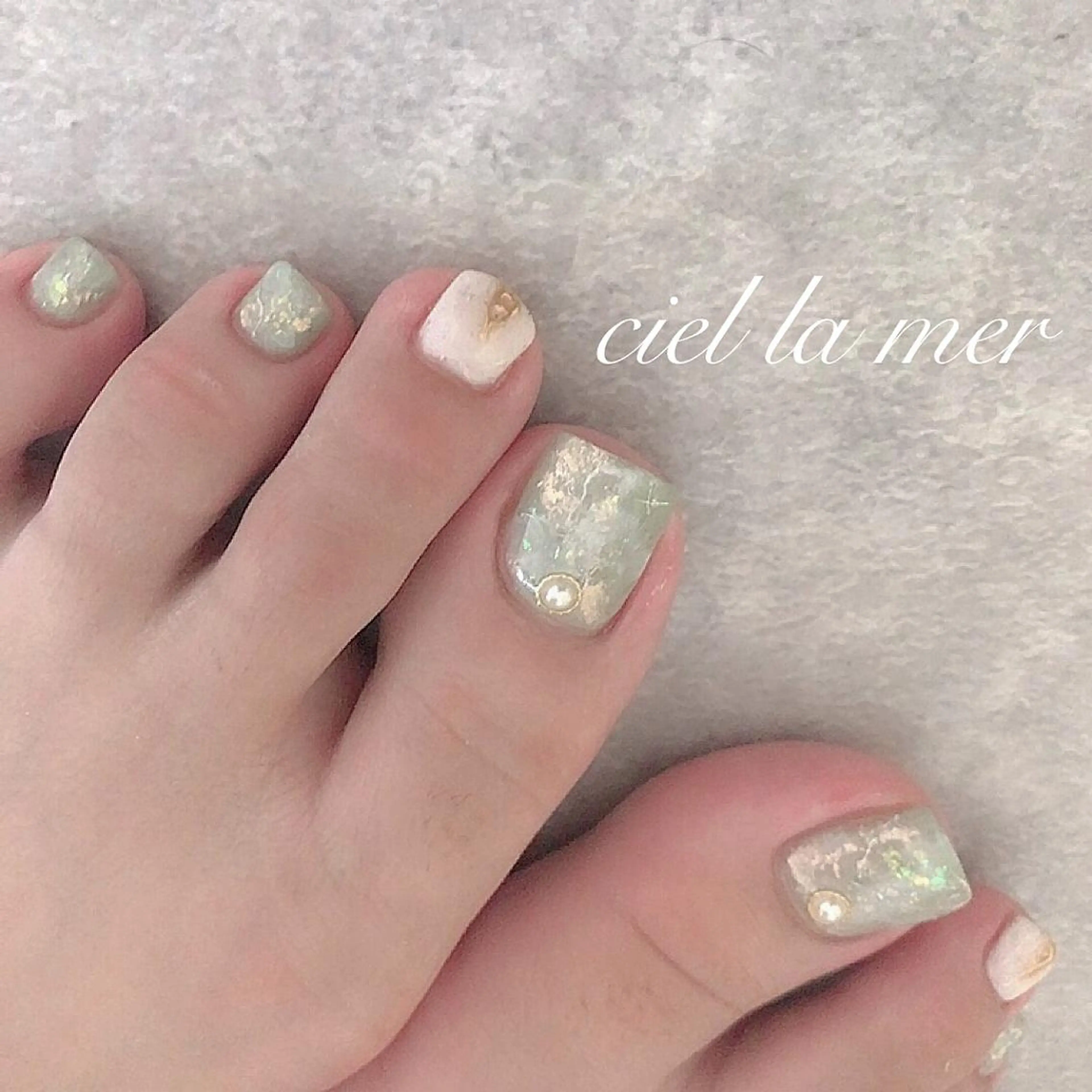 ネイル フットネイル ciel la merのネイルデザイン