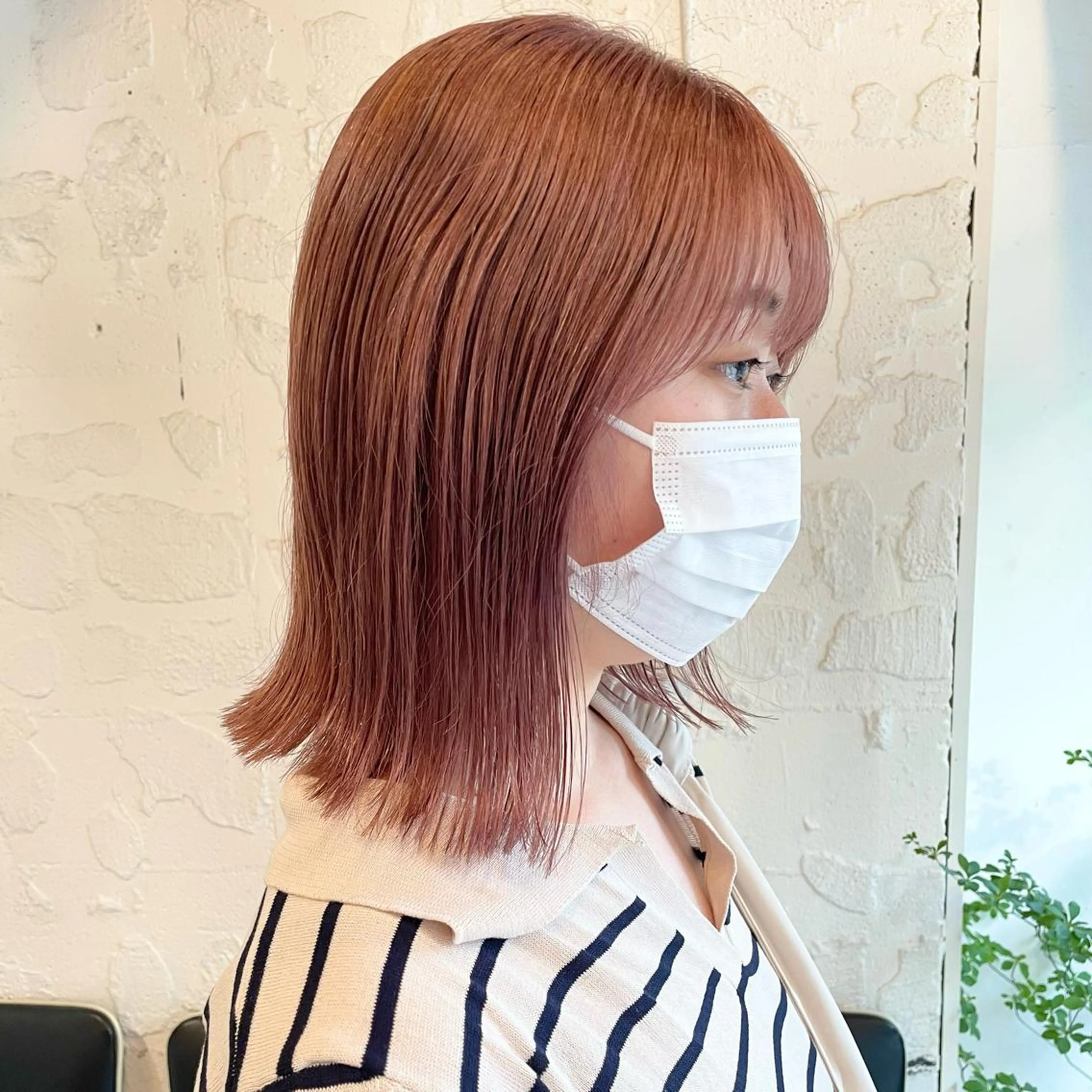 ミディアム カラー ヘアカラー トリートメント 🌿ボブ・レイヤー 🌿　木梨健太のヘアスタイル