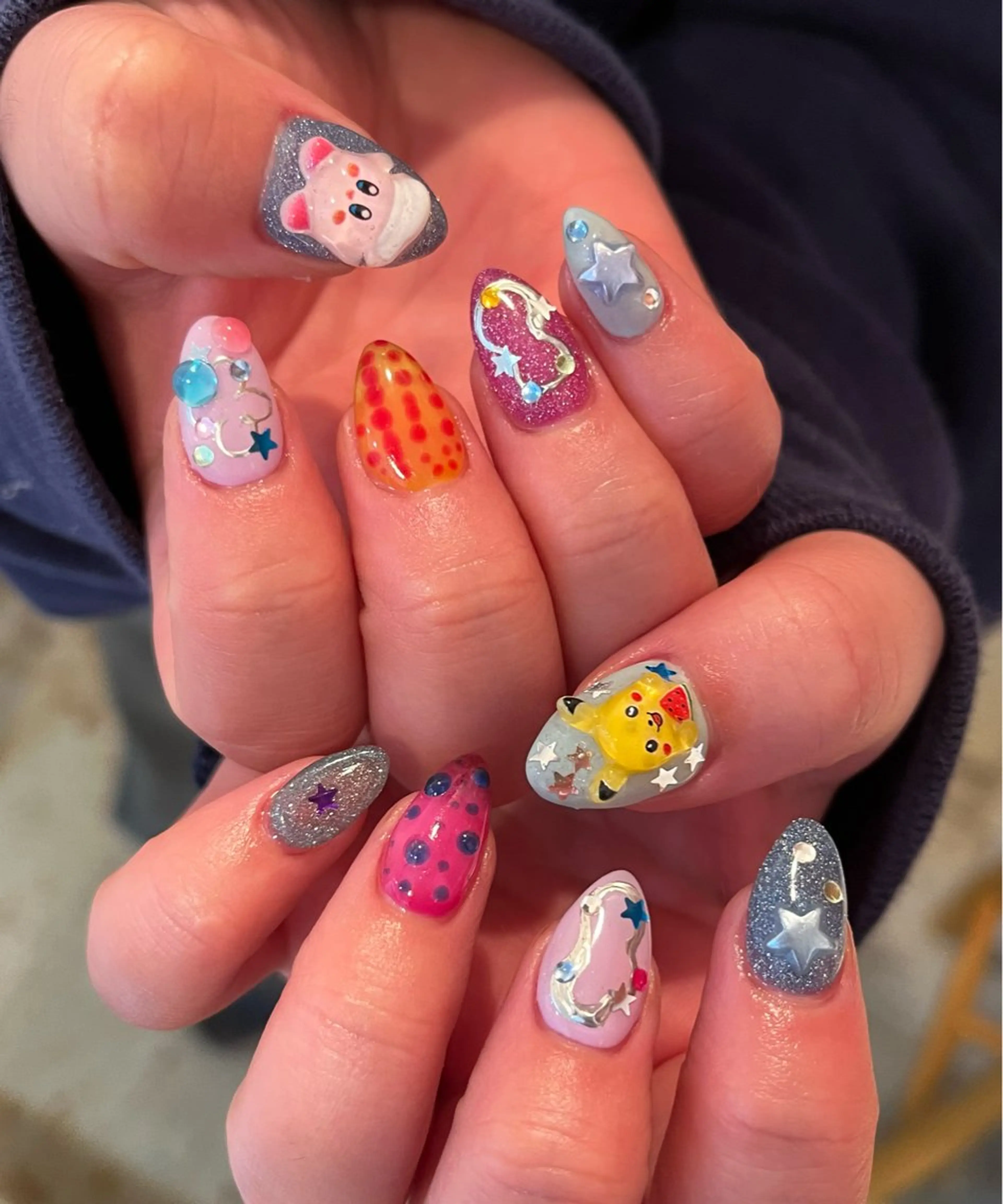 ネイル 文 /個性派ネイルのネイルデザイン