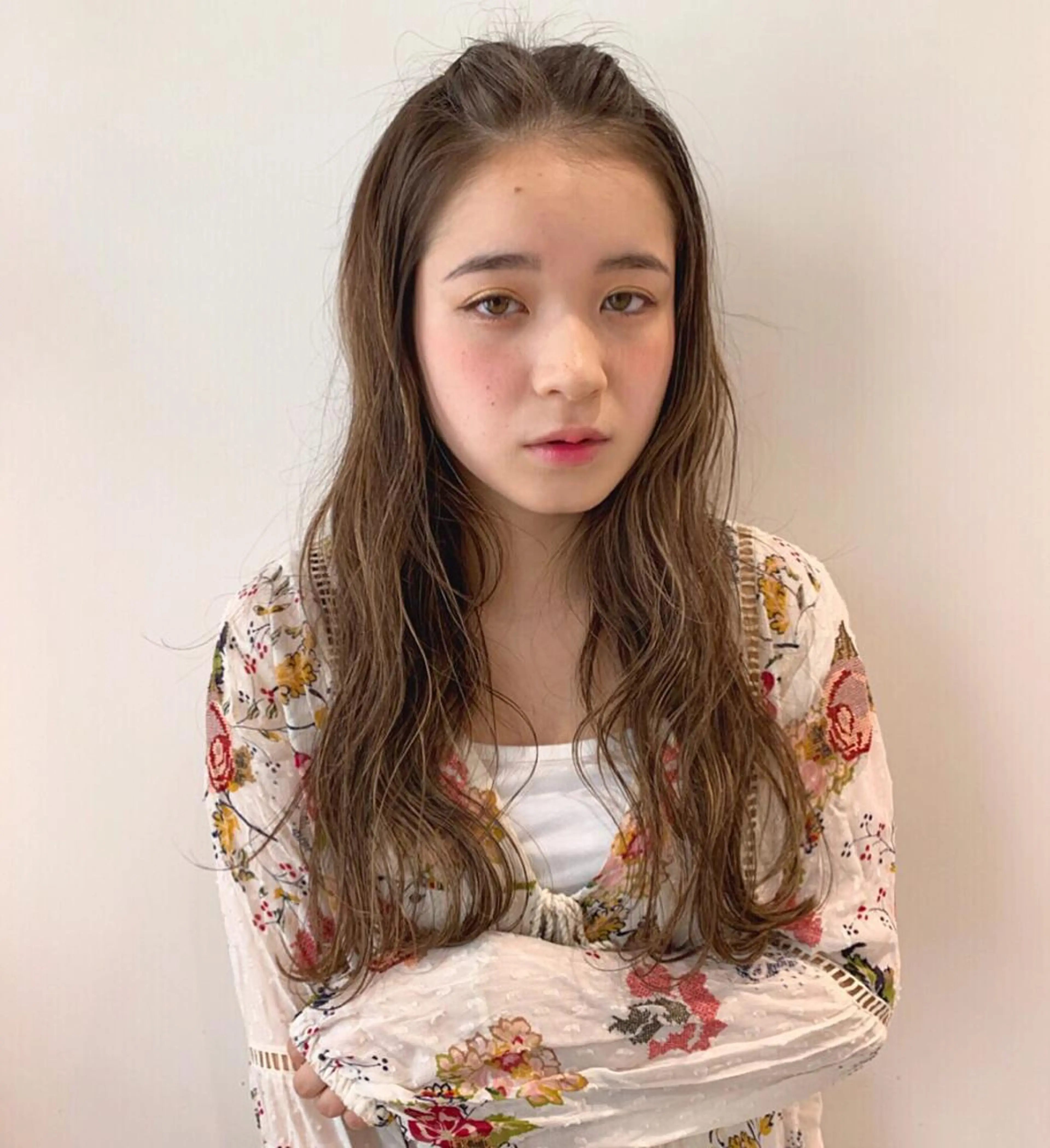 ロング カラー ヘアアレンジ ブラウンカラー ハイライトカラー ナチュラルブラウン ハイライト 韓国/髪質改善💘 櫻井かれんのヘアスタイル