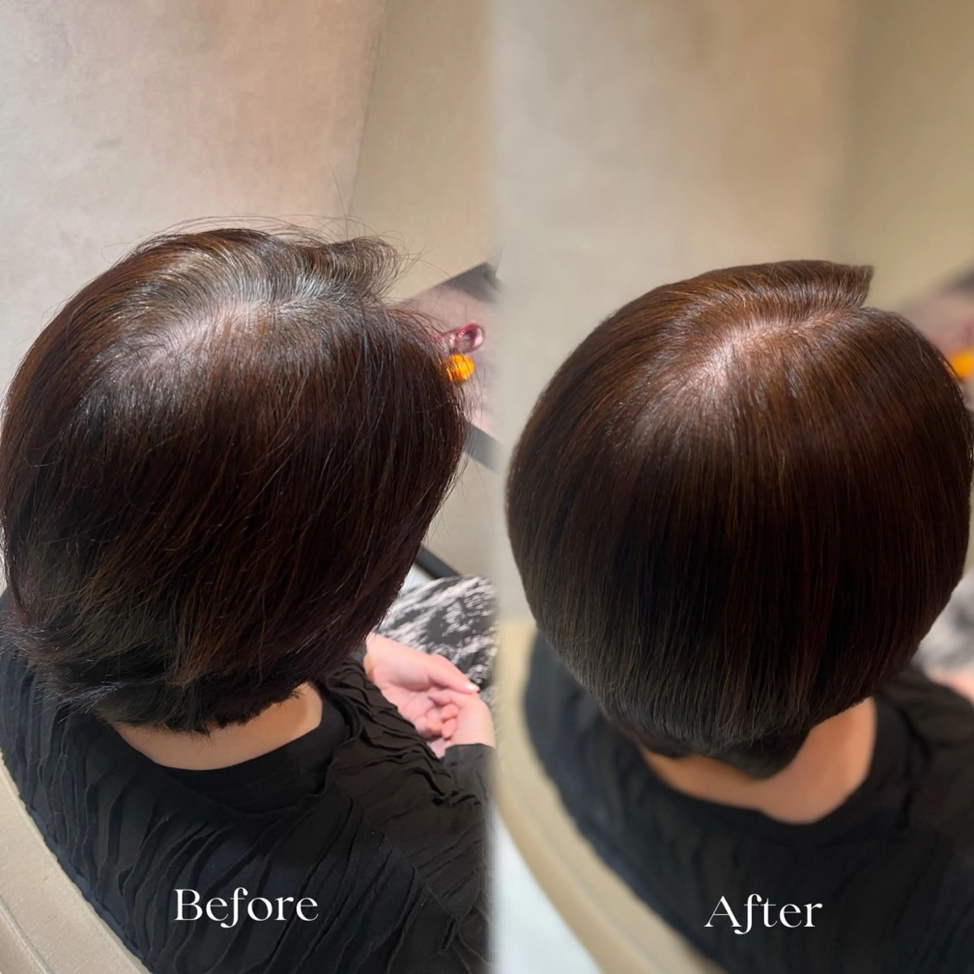 【土日限定】ヘアマニキュアによるヘアカラーの写真