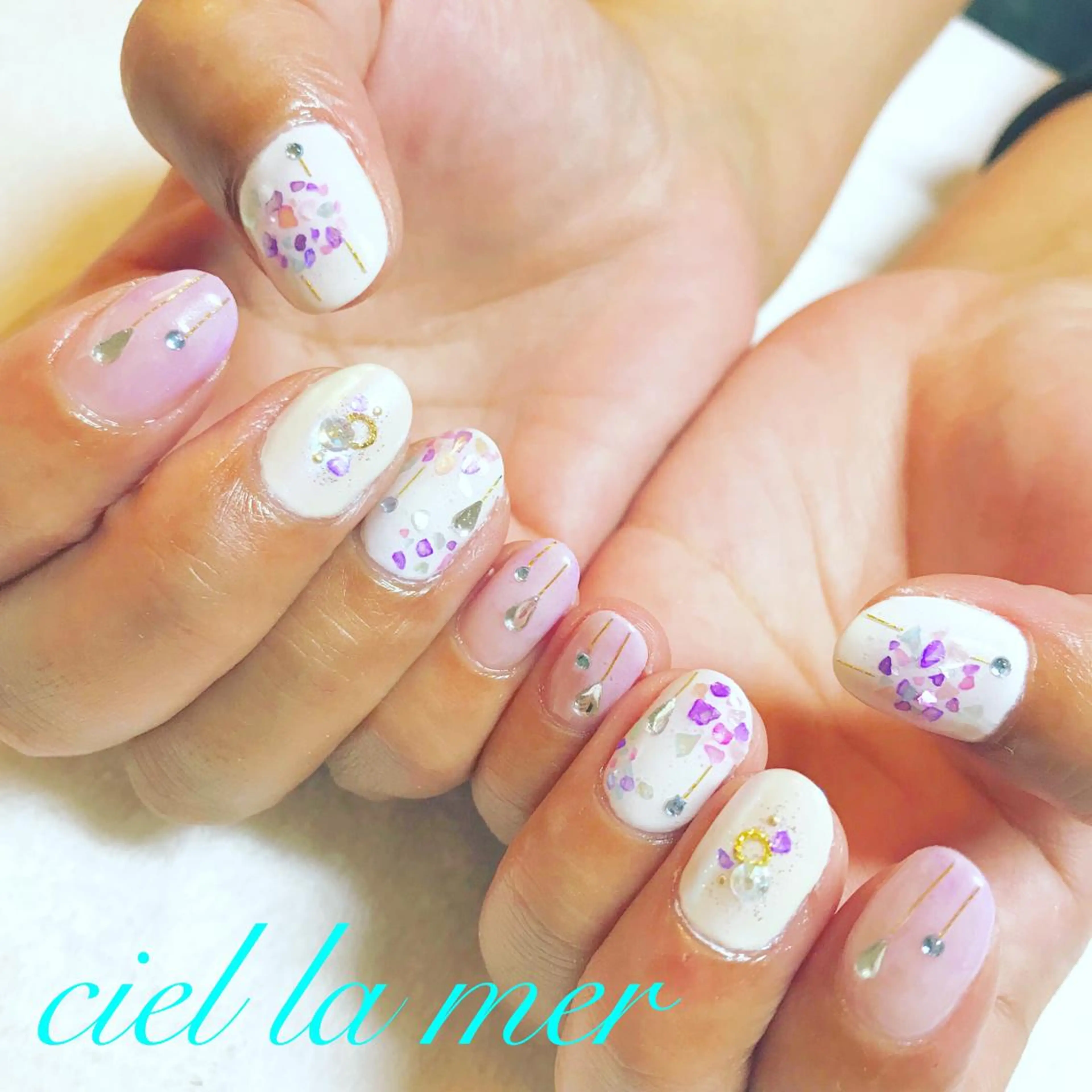 ネイル ハンドネイル フットネイル ciel la merのネイルデザイン