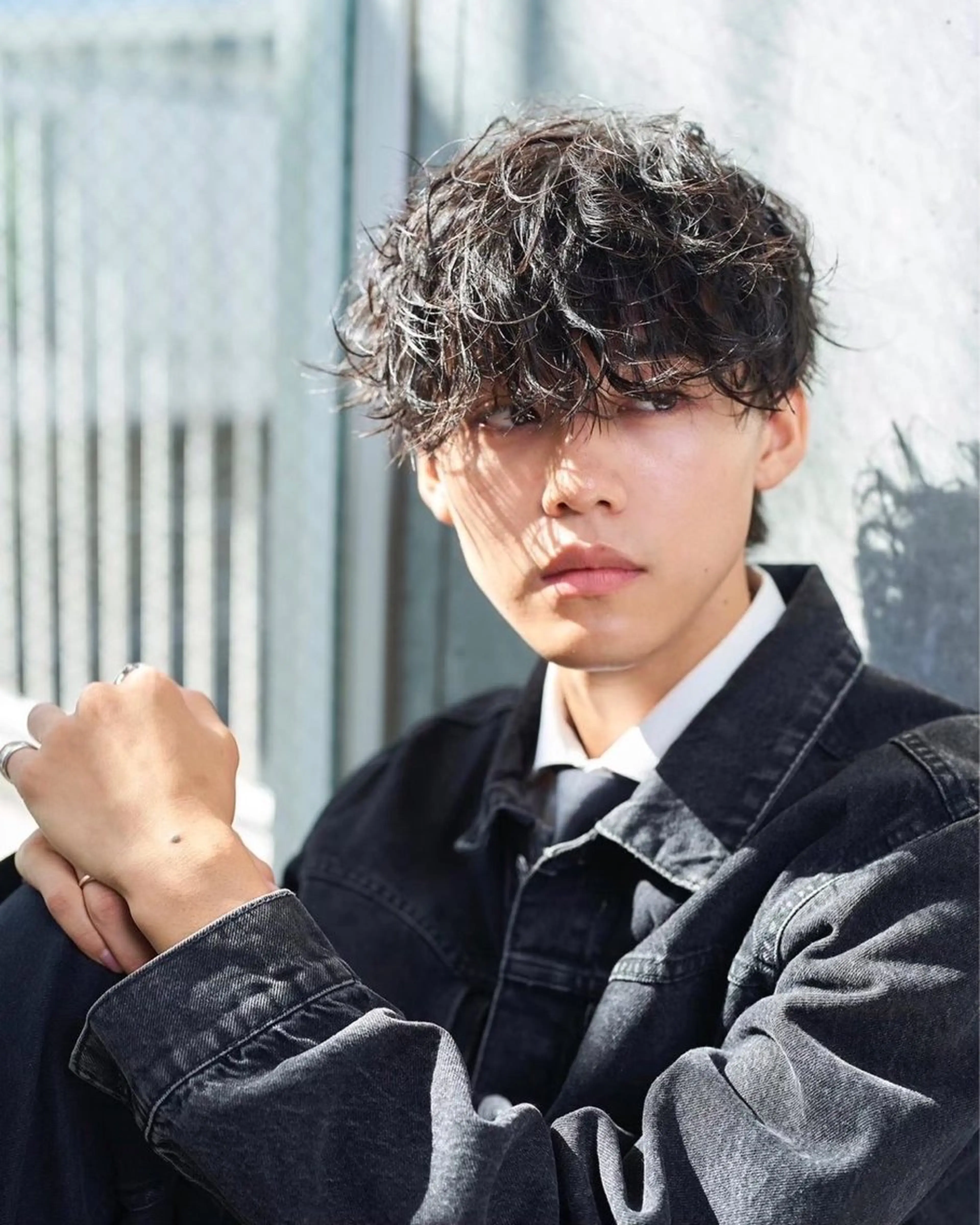 メンズ パーマ 深野 ちさとのヘアスタイル