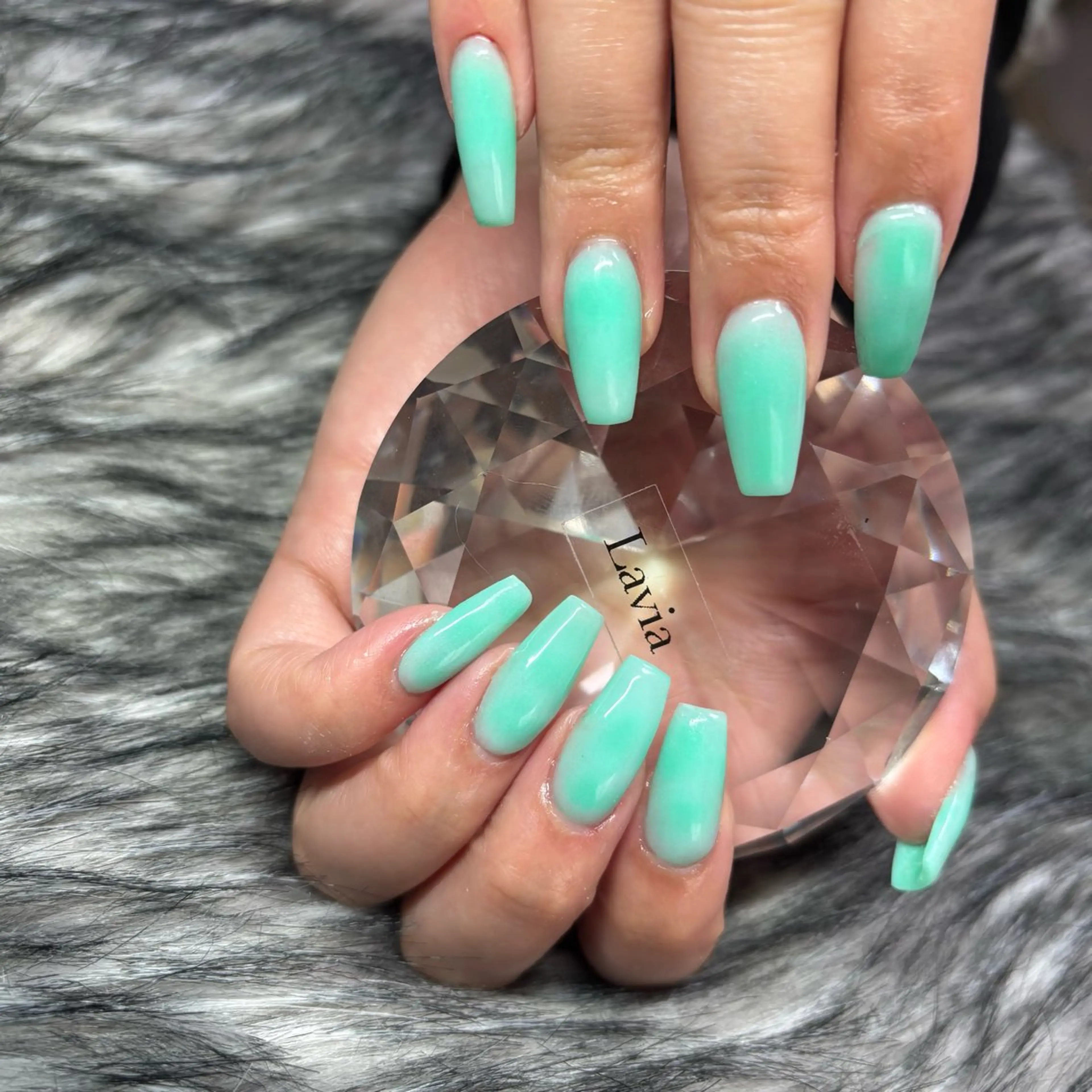 ネイル ワンカラーネイル スカルプネイル nail salon Lavia所属・Lavia Nanamiのネイルデザイン