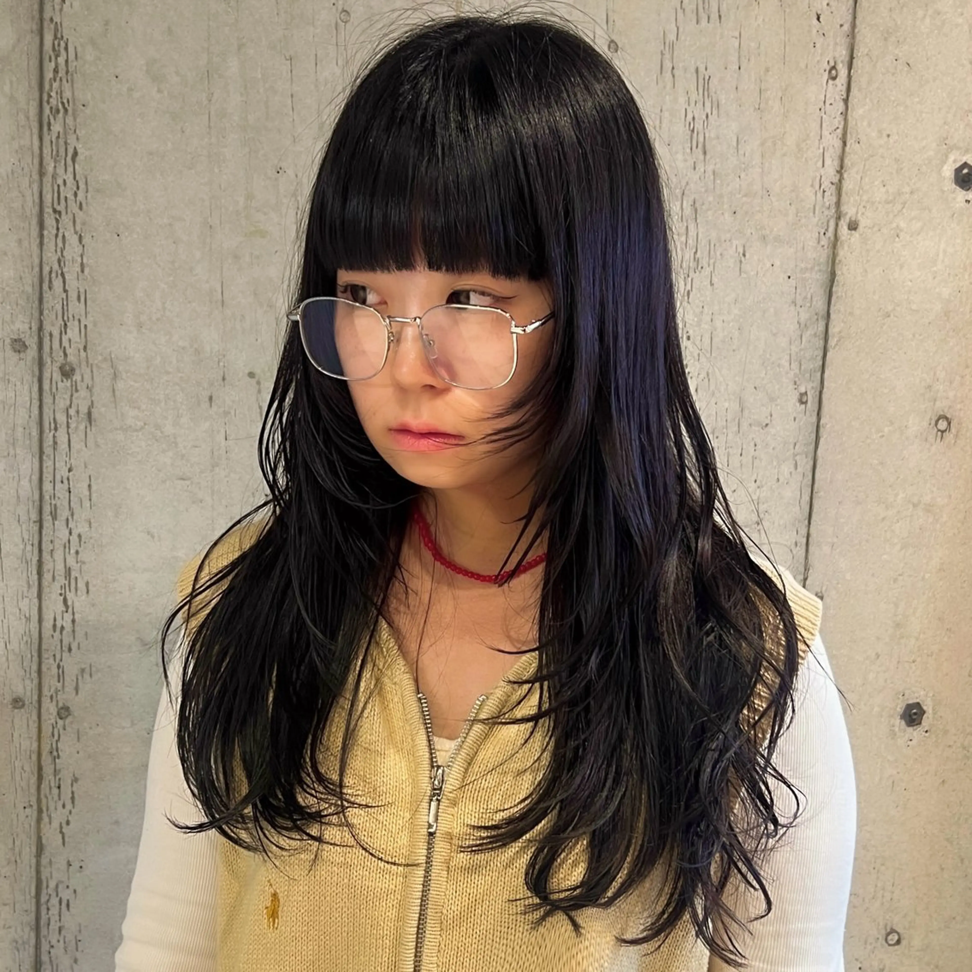 ロング カラー カット ヘアカラー トリートメント 🎃似合わせ暖色/ 抜け感レイヤー/ゆいのヘアスタイル