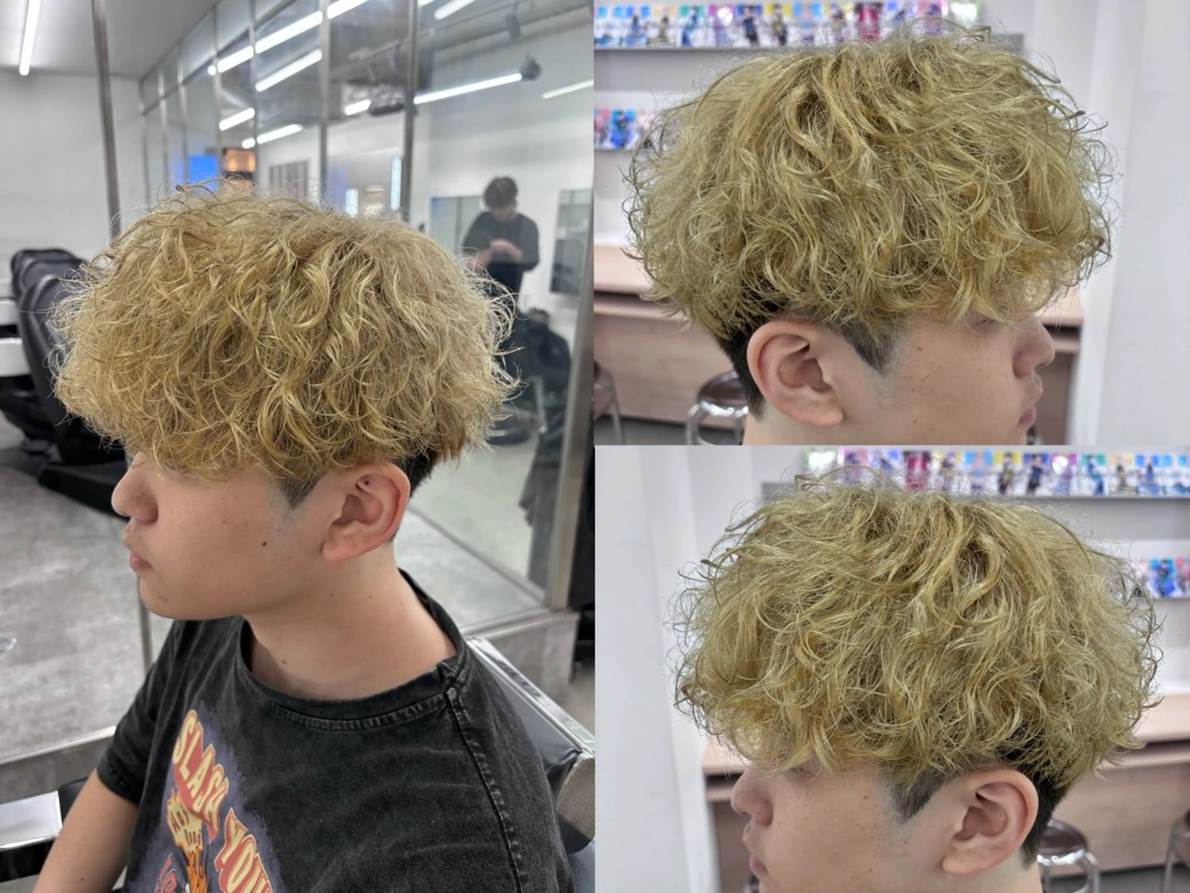 カラー パーマ メンズ メンズパーマ スパイキーショート 波巻きパーマ ヘアカラー 土岐 仁/メンズ専門 パーマ特化美容師のヘアスタイル