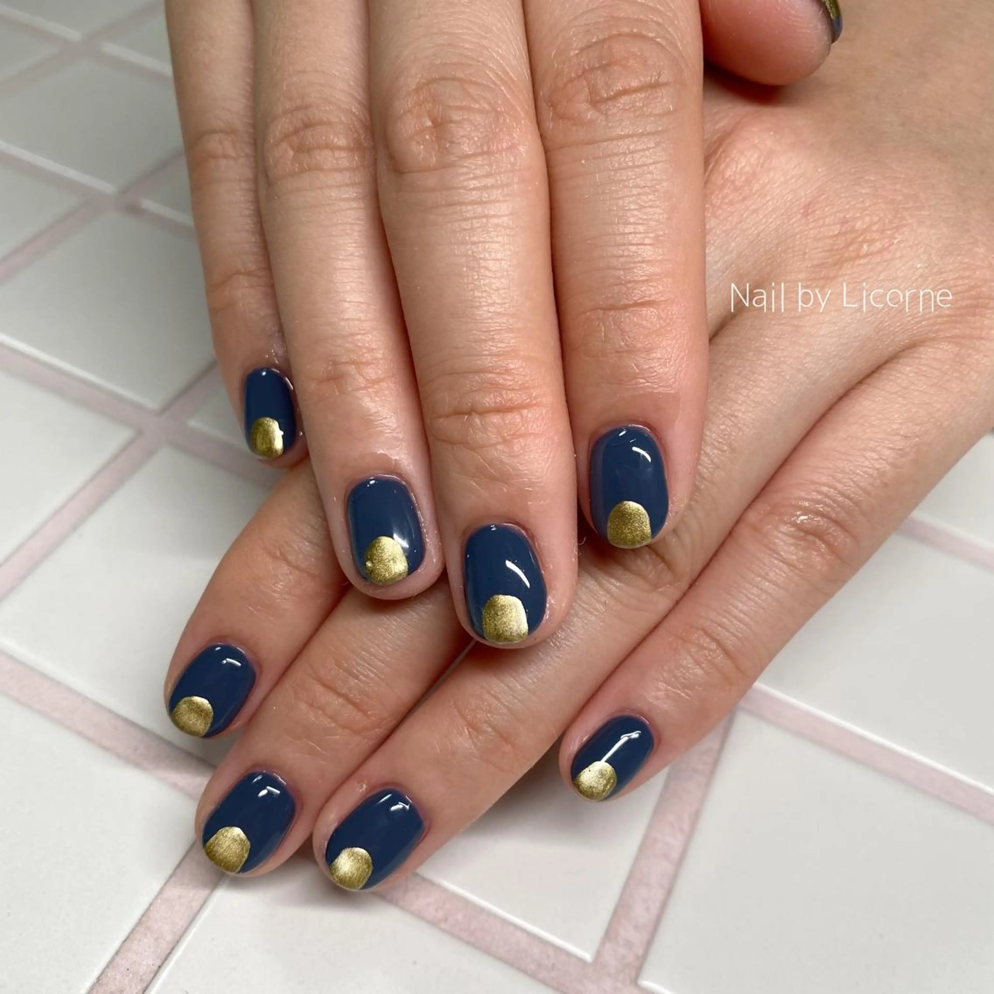 ネイル アートネイル オーロラネイル フレンチネイル 氷ネイル・うるうるネイル マグネットネイル ハンドネイル Nail by Licorneのネイルデザイン