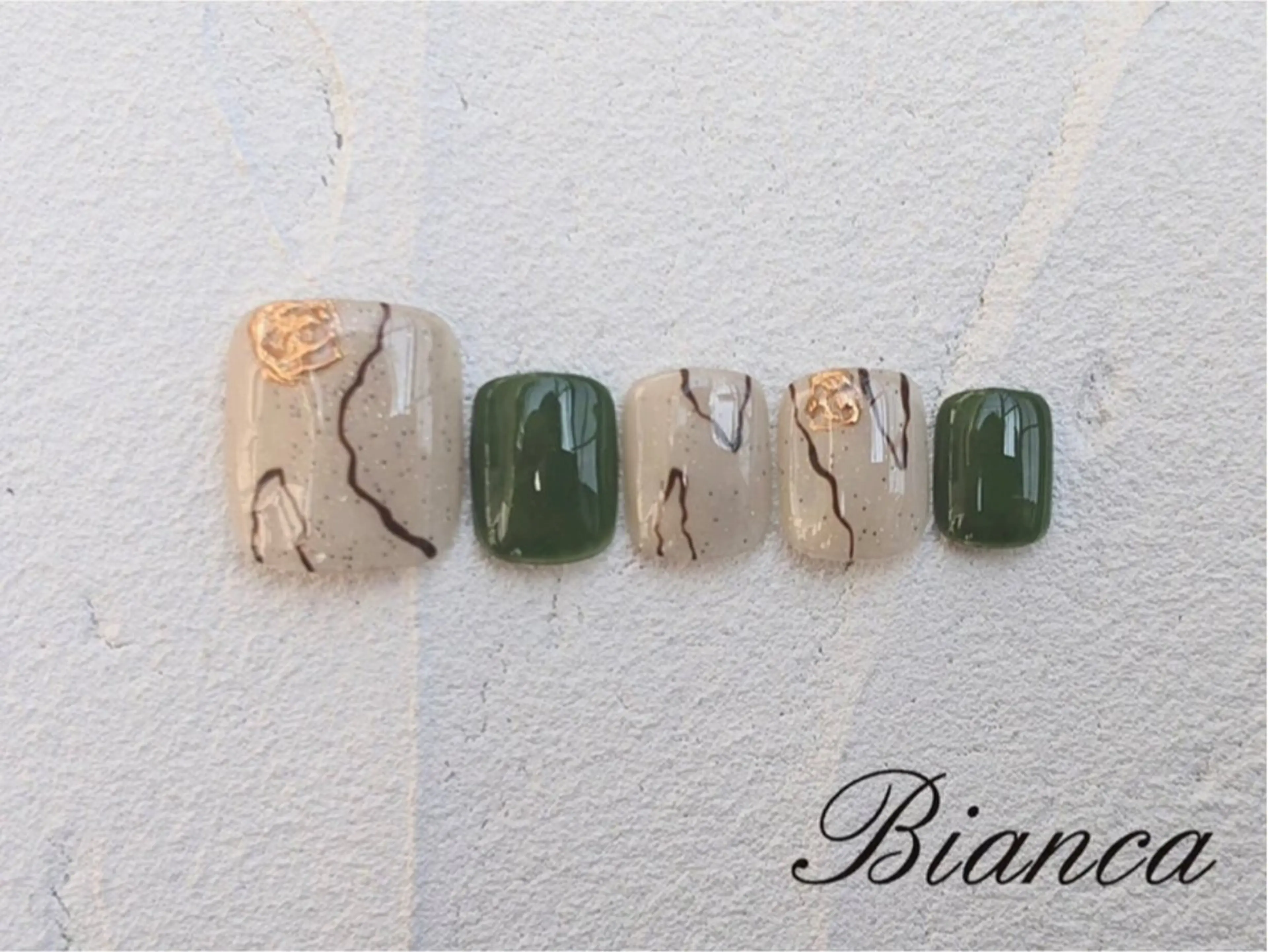 ネイル フットネイル BIANCA ✴︎ yukiのネイルデザイン