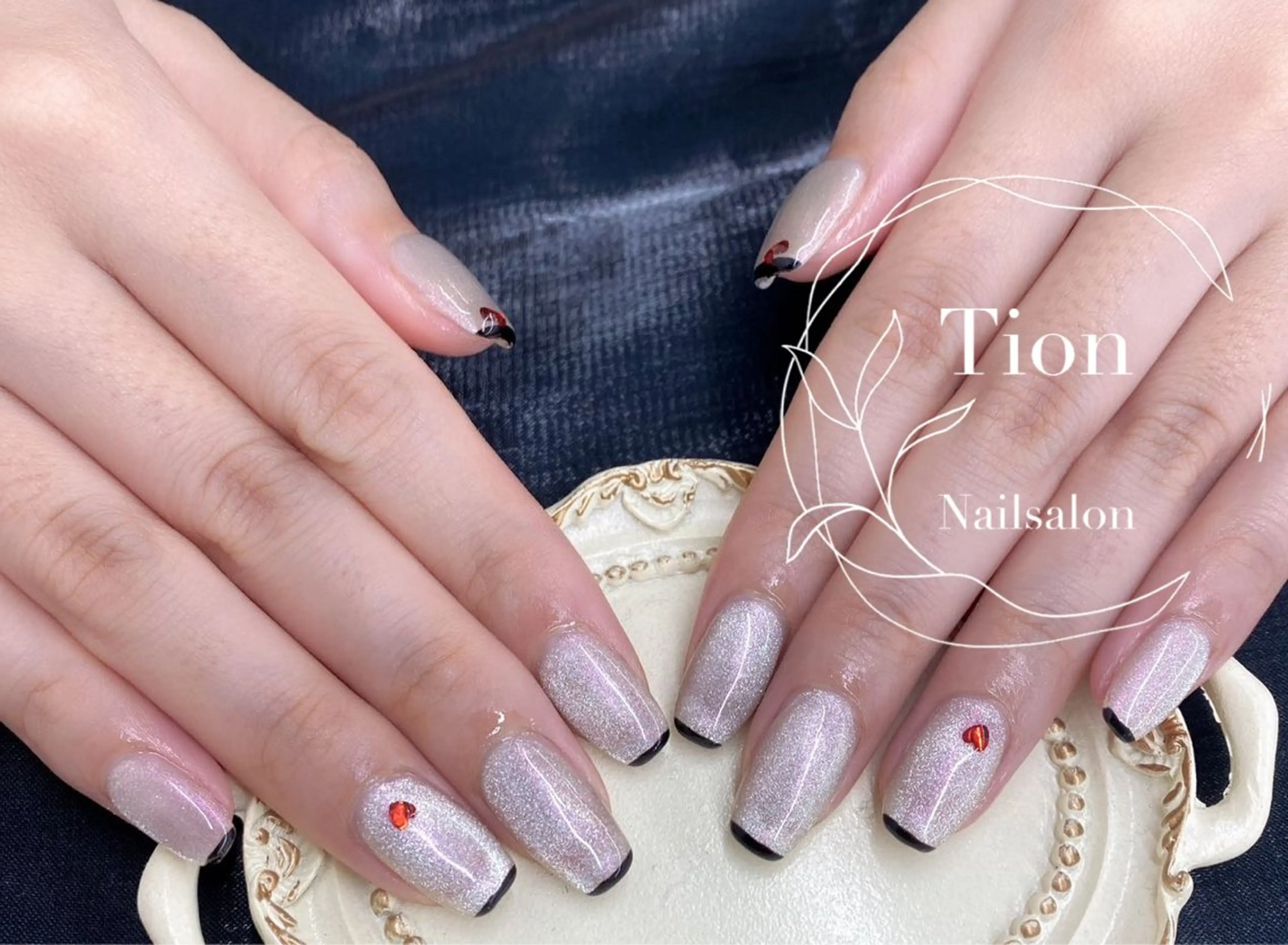 ネイル チークネイル 長さ出し フットネイル フレンチネイル ジェルネイル Nailsalon ティオン 浦和店のネイルデザイン