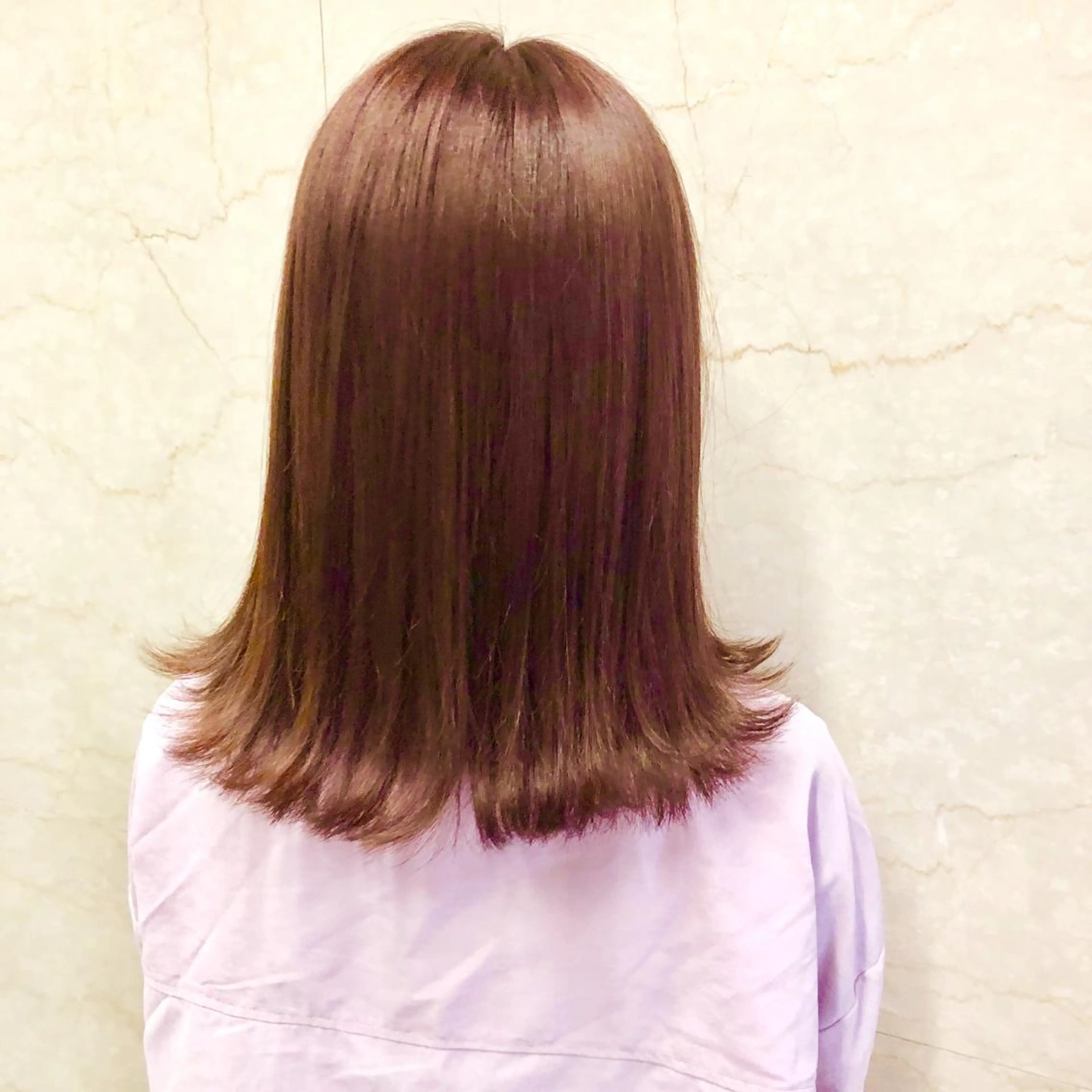 セミロング キノシタ ナオユキのヘアスタイル